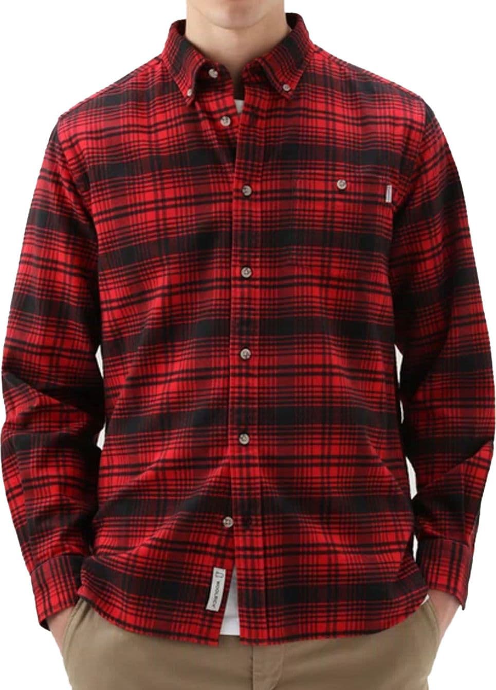 Woolrich - Ut3104 Traditional Flannel Shirt 593 WOSI0090MR da uomo in Camicie casual Drestige - Casamassima, commercioVirtuoso.it