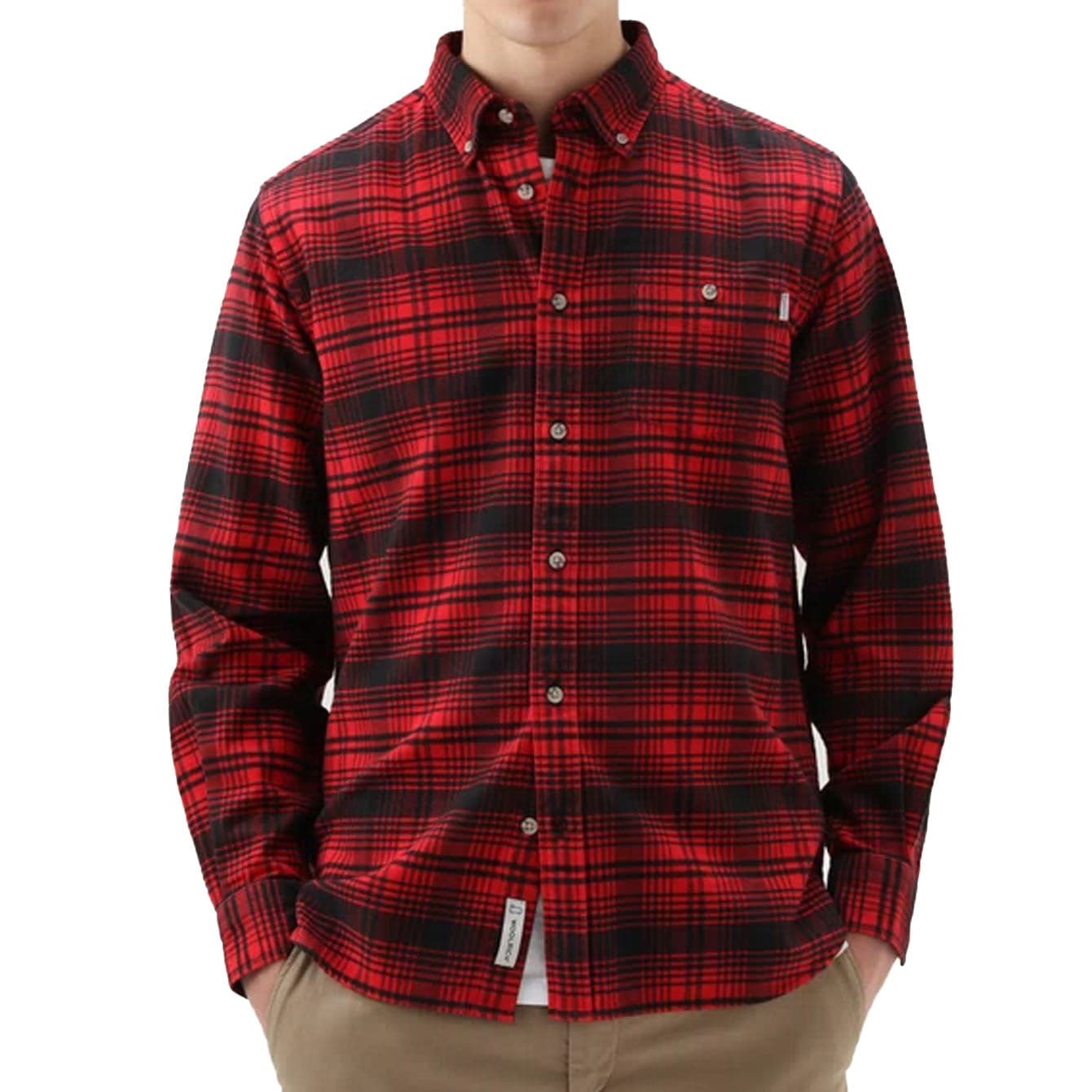 Woolrich - Ut3104 Traditional Flannel Shirt 593 WOSI0090MR da uomo in Camicie casual Drestige - Casamassima, commercioVirtuoso.it