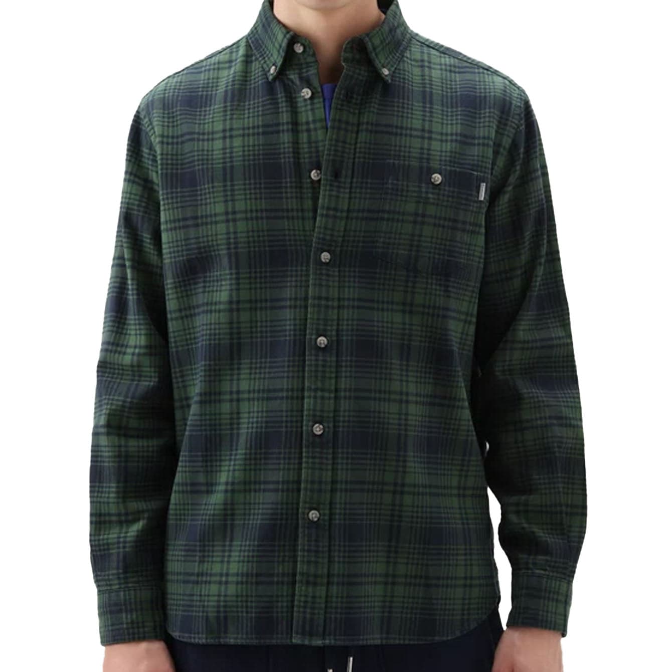 Woolrich - Ut3104 Traditional Flannel Shirt 6547 WOSI0090MR da uomo in Camicie casual Drestige - Casamassima, commercioVirtuoso.it