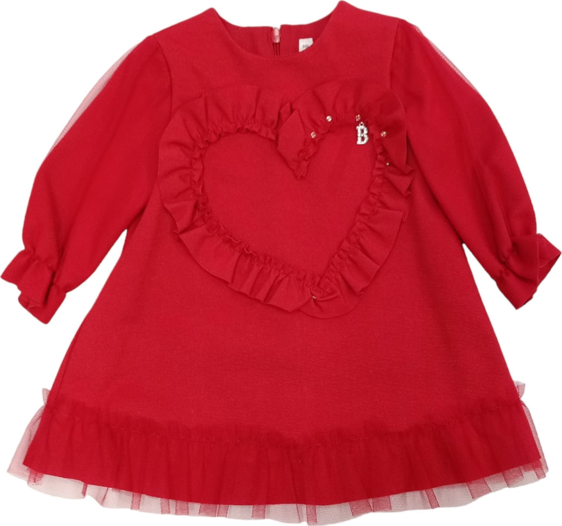 BARCELLINO Barcellino - Vestito Rosso C/cuore E Rouches 105219