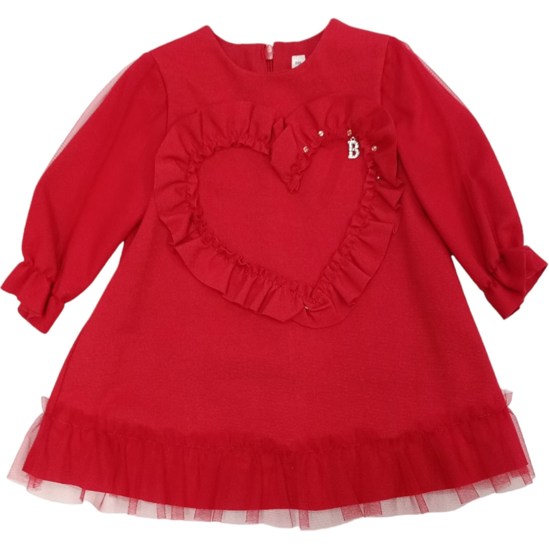 BARCELLINO Barcellino - Vestito Rosso C/cuore E Rouches 105219