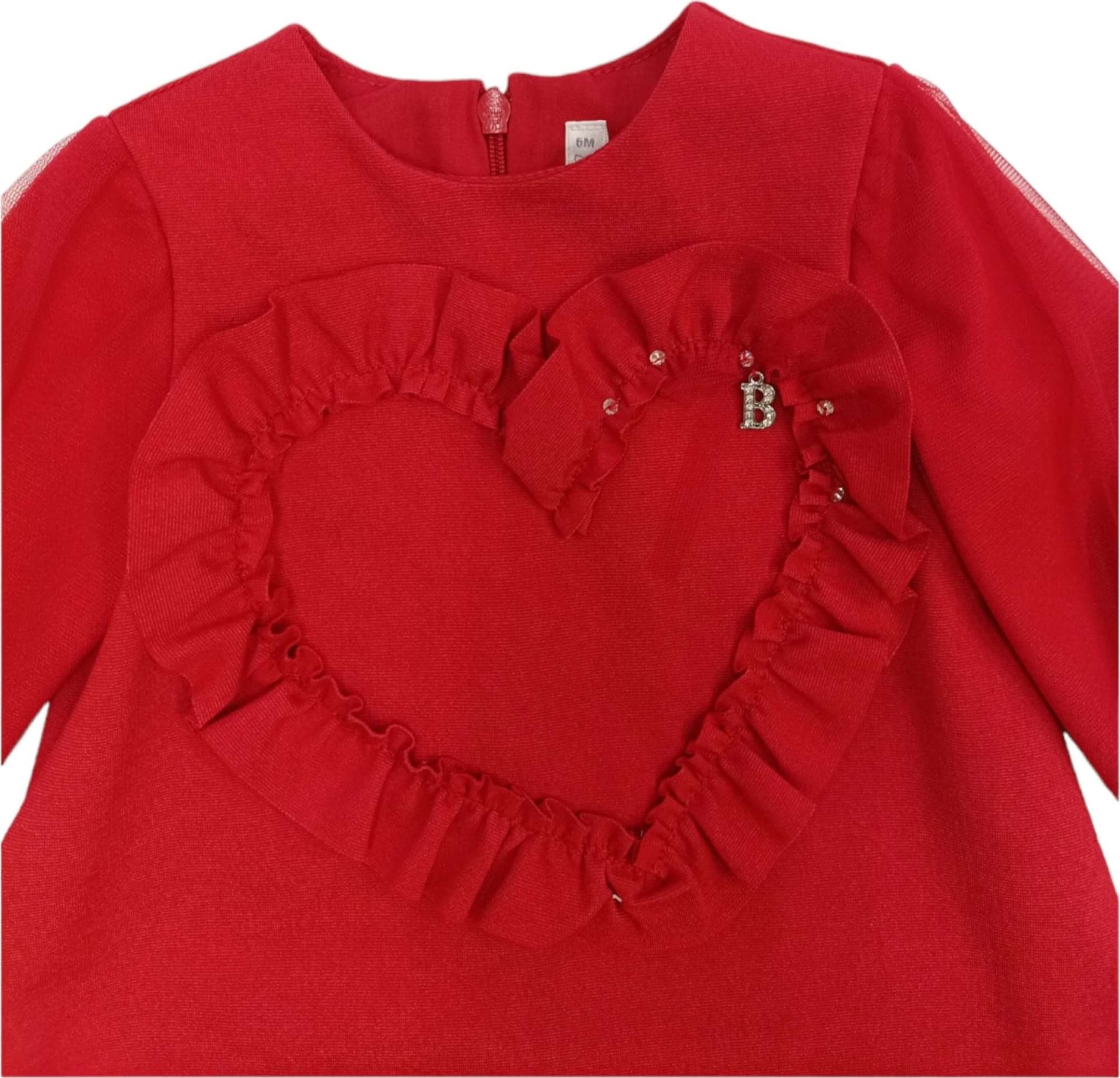 BARCELLINO Barcellino - Vestito Rosso C/cuore E Rouches 105219 da bambino in Tute da ginnastica Drestige - Casamassima, commercioVirtuoso.it