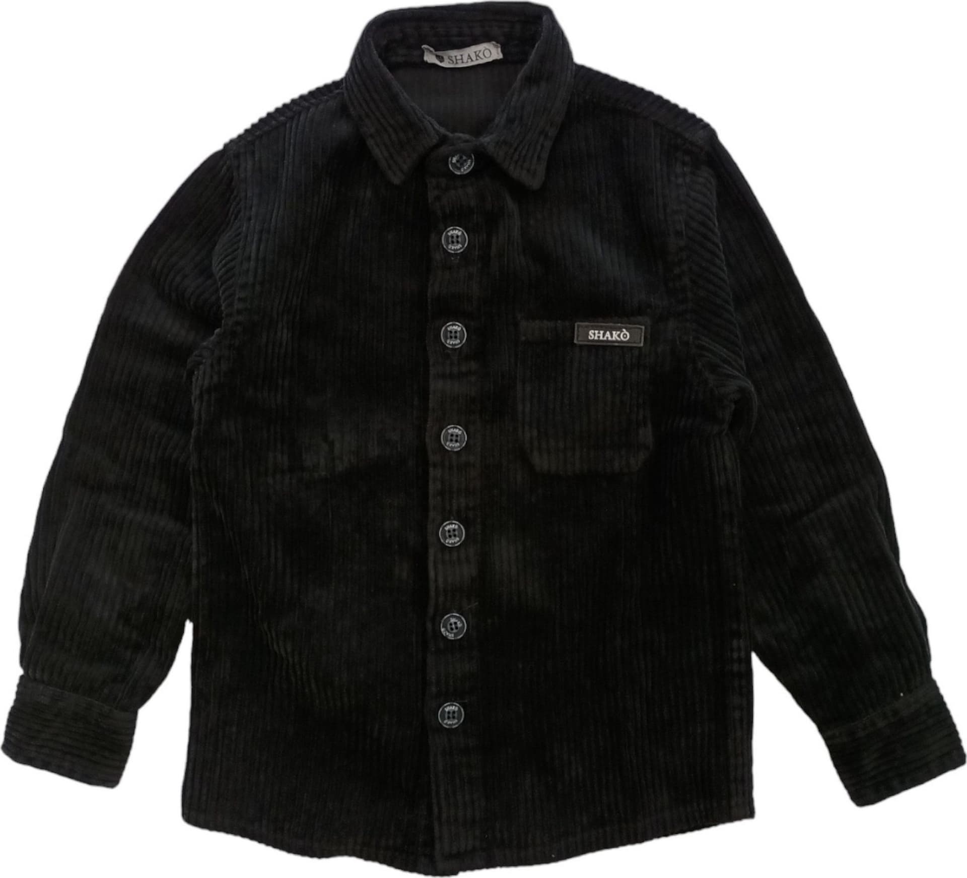 SHAKO' Shako' - Camicia Nera Velluto CSK0832