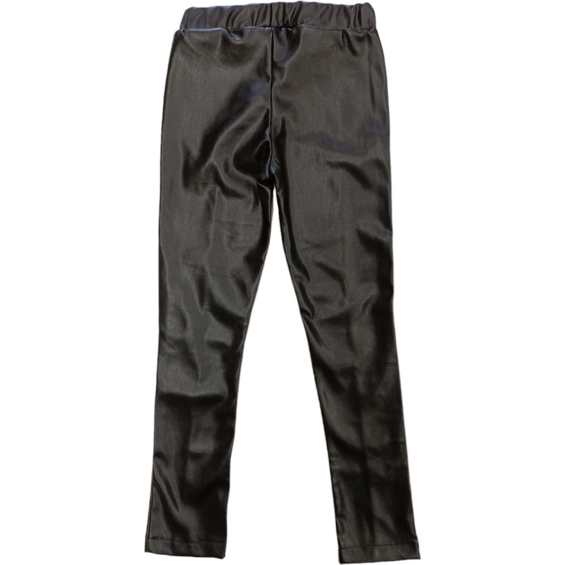 J'AIME' J'aime' - Pantalone Nero Ecopelle 4715G-PN da donna in Pantaloni Drestige - Casamassima, commercioVirtuoso.it