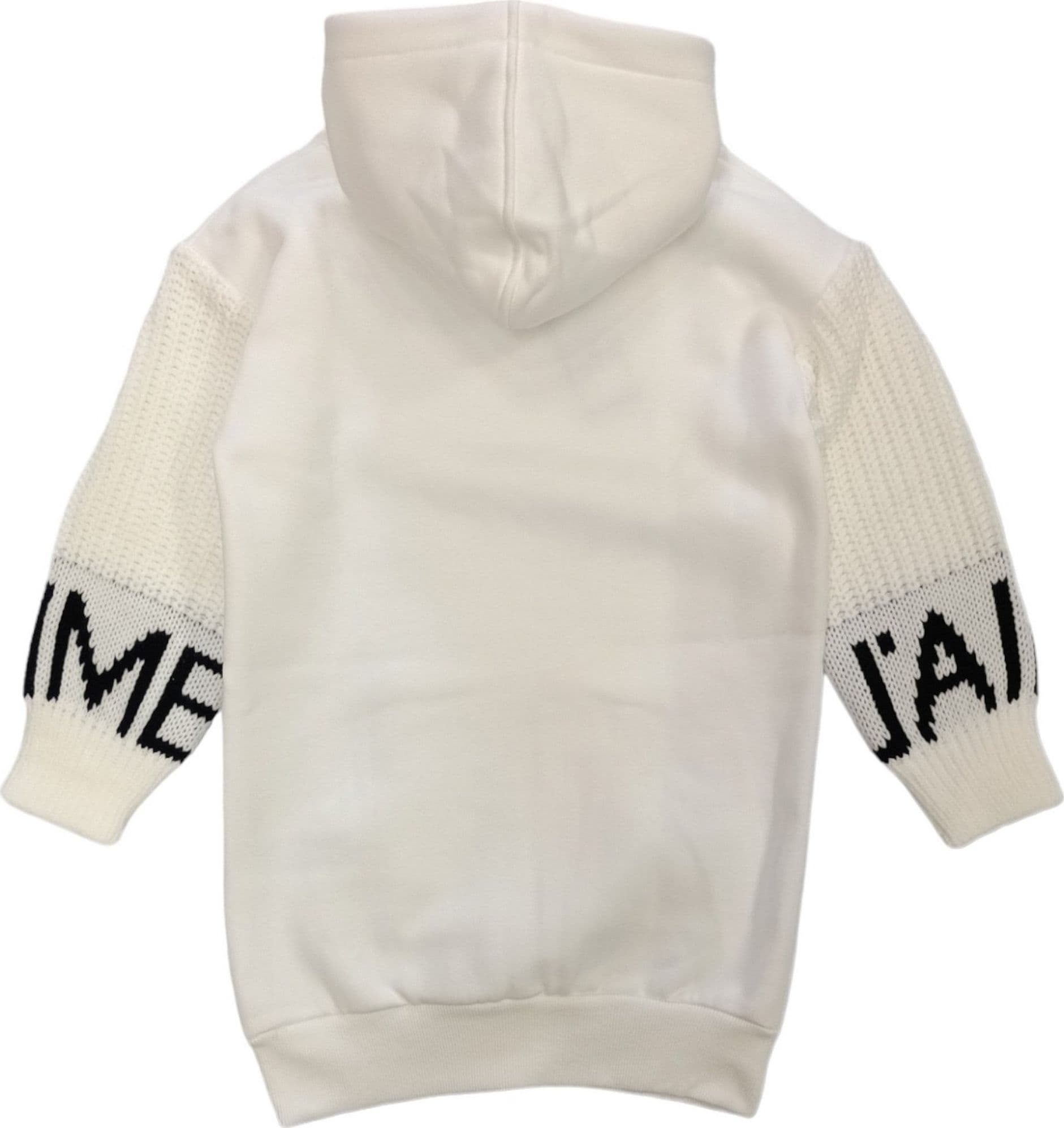 J'AIME' J'aime' - Maxifelpa Bianca C/cappuccio 4609G-MI da donna in Felpe con cappuccio Drestige - Casamassima, commercioVirtuoso.it