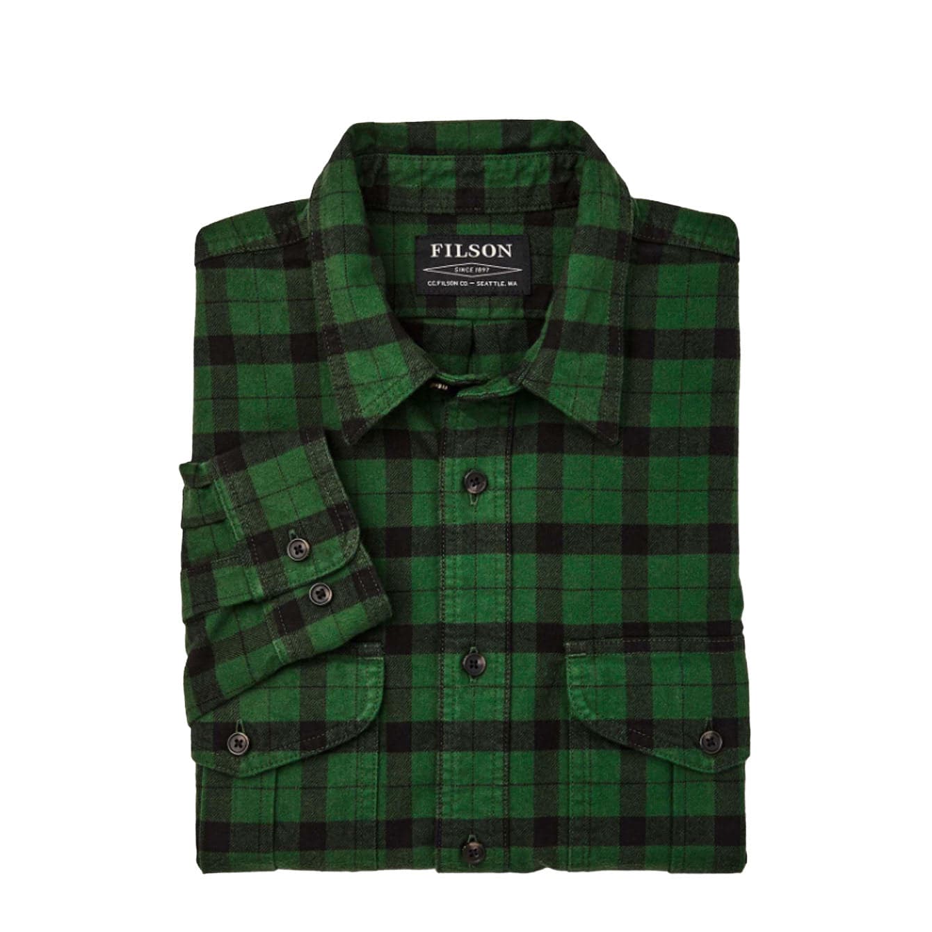 FILSON Filson - Alaskan Guide Shirt 333 Verde/nero FMCAM0005 W0167 da uomo in T-shirt Drestige - Casamassima, commercioVirtuoso.it