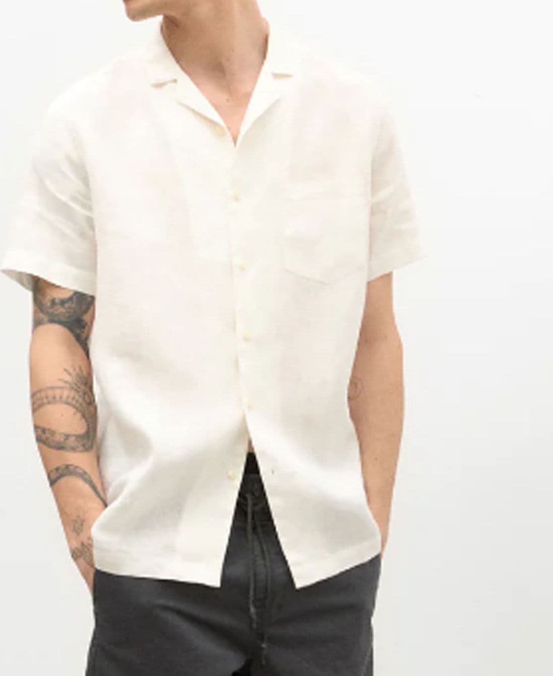 ECOALF Ecoalf - Gasrsutar0725ms23 000 White SUTARALF SHIRT M da uomo in Camicie casual Drestige - Casamassima, commercioVirtuoso.it
