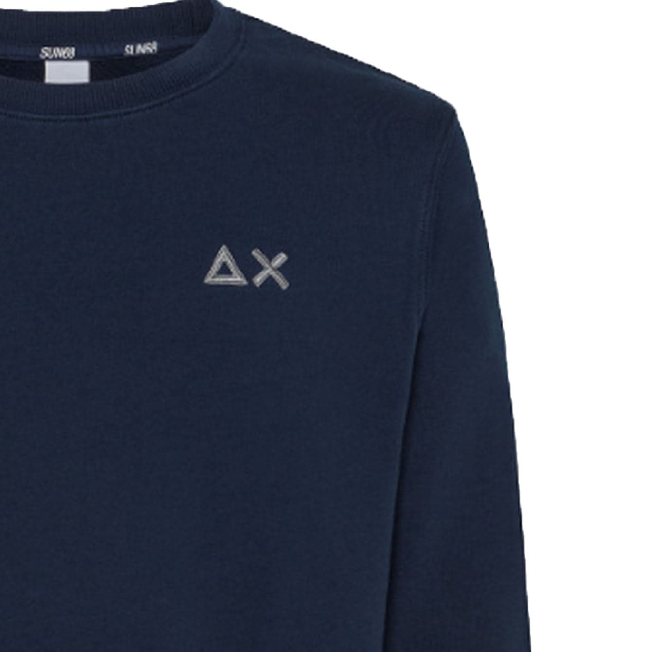 SUN68 Sun68 - Round Neck Basic 07 Navy Blue F33106 da uomo in Maglioni Drestige - Casamassima, commercioVirtuoso.it