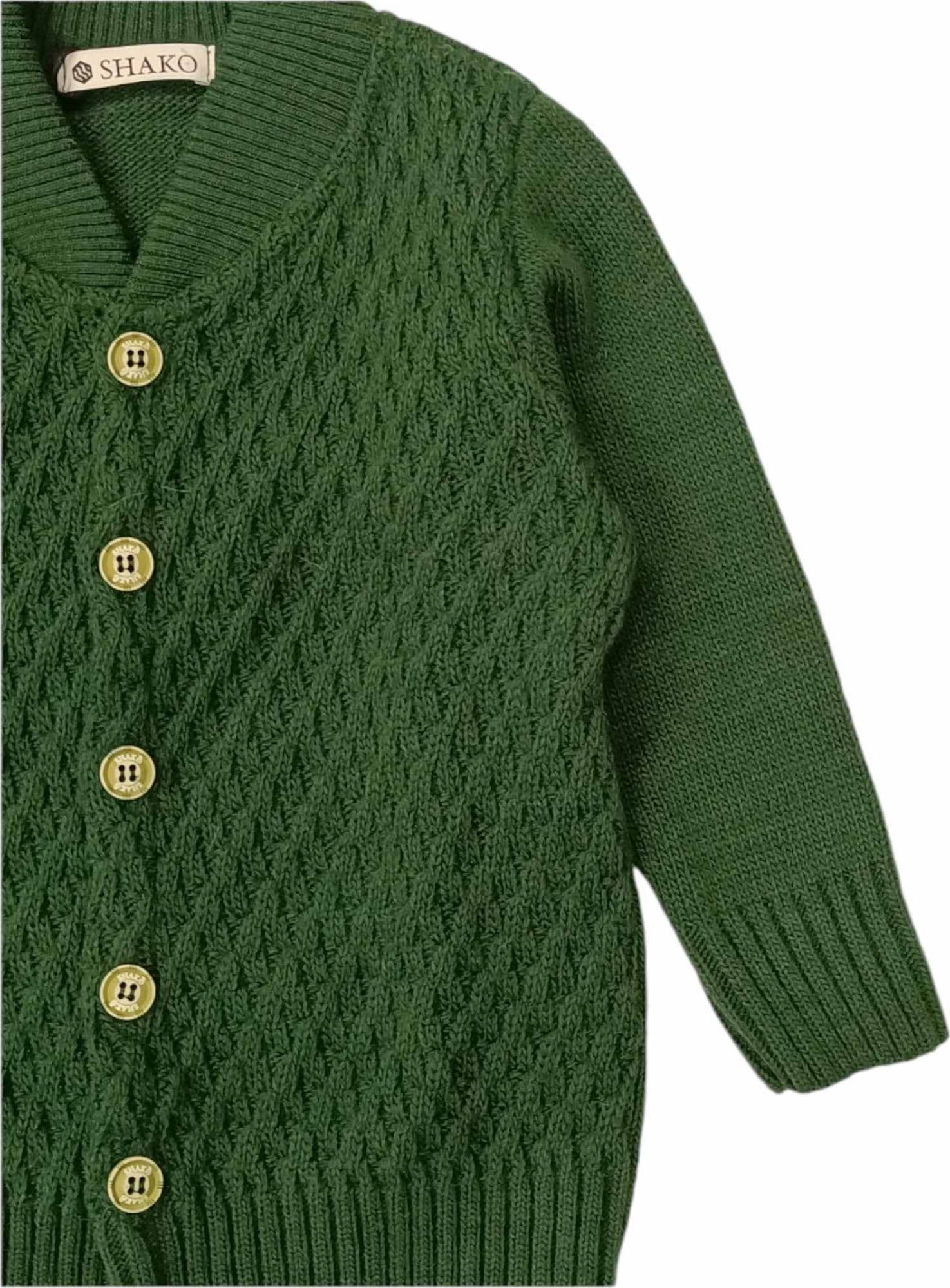 SHAKO' Shako' - Cardigan Verde MSK0869 da bambino in Maglieria Drestige - Casamassima, commercioVirtuoso.it