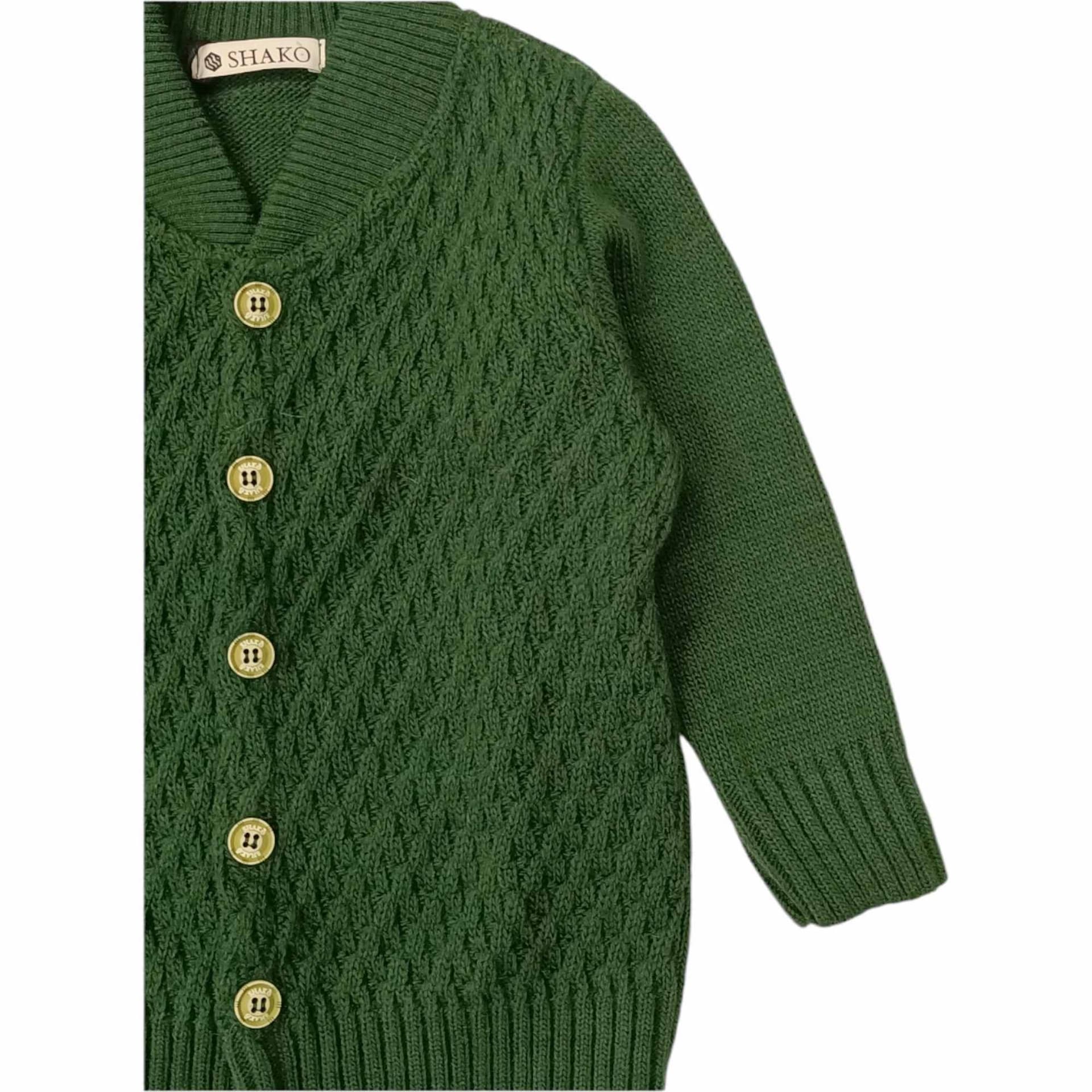 SHAKO' Shako' - Cardigan Verde MSK0869 da bambino in Maglieria Drestige - Casamassima, commercioVirtuoso.it