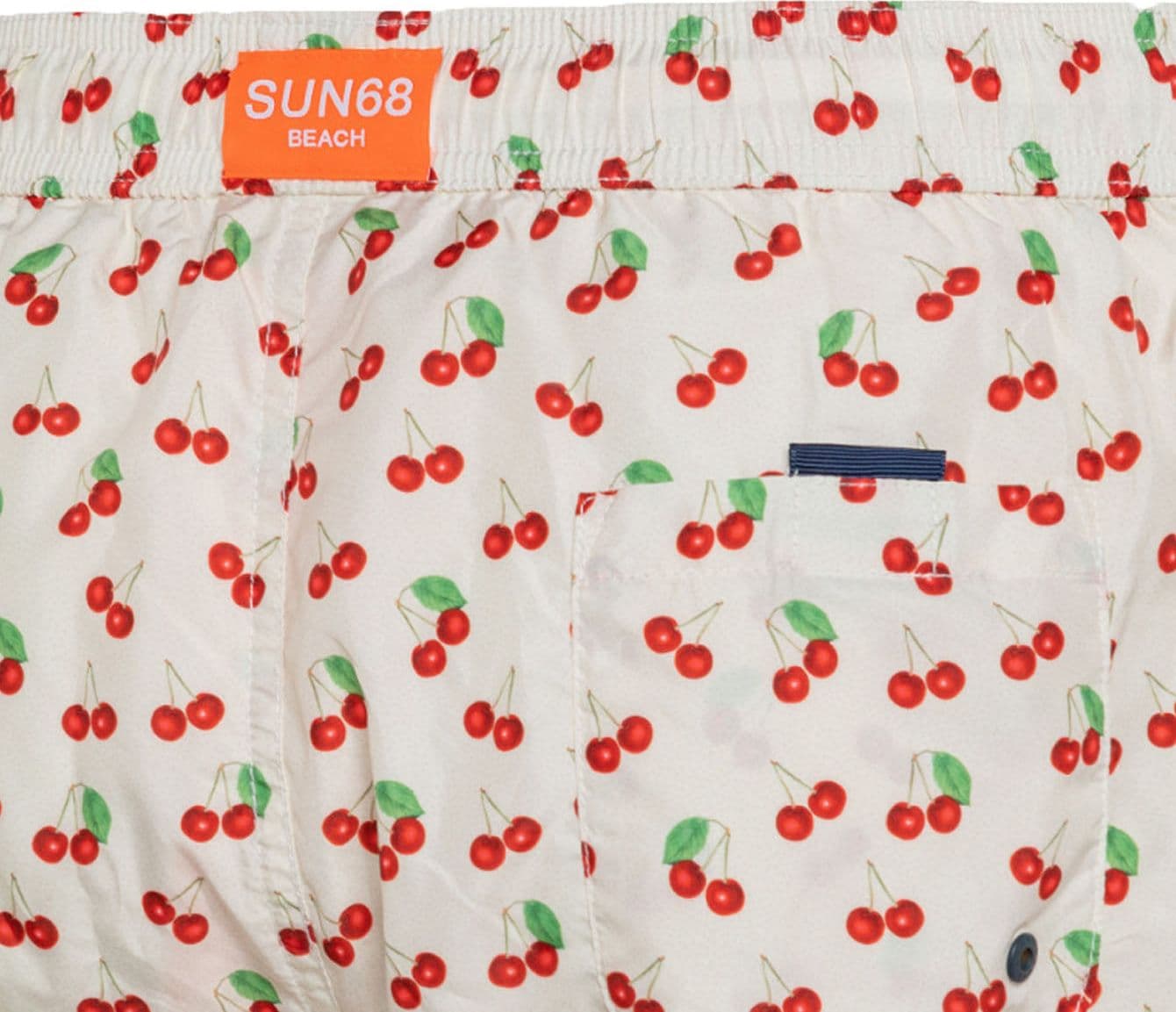 SUN68 BEACH Sun68 Beach - Swim Pant Small Print 31 Bianco Panna H33113 da uomo in Pantaloncini e calzoncini Drestige - Casamassima, commercioVirtuoso.it