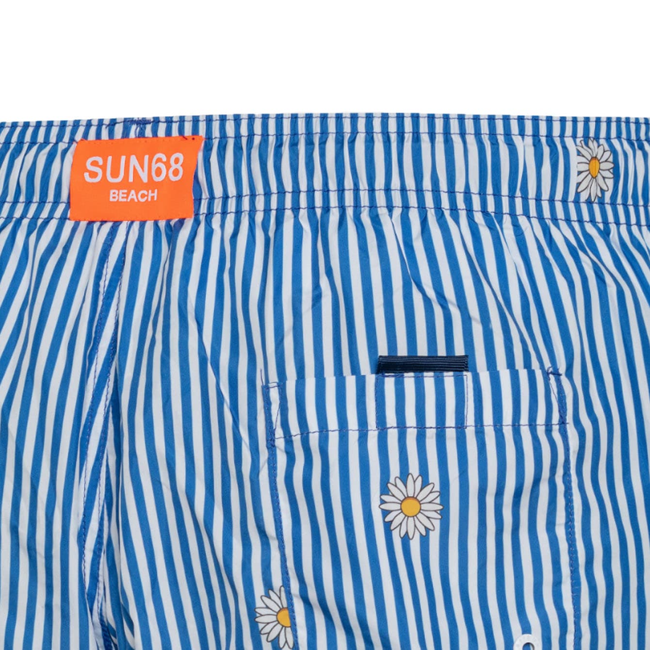 SUN68 BEACH Sun68 Beach - Swim Pant Stripes F. 0107 Bianco/navy B. H33120 da uomo in Pantaloncini e calzoncini Drestige - Casamassima, commercioVirtuoso.it