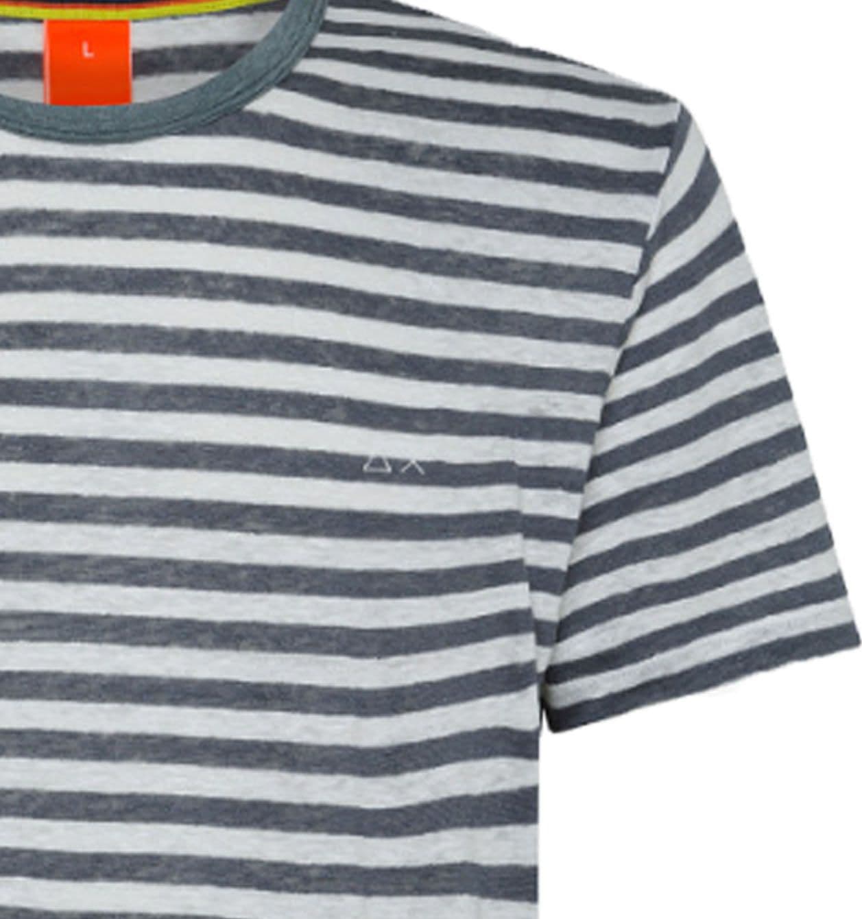 SUN68 BEACH Sun68 Beach - T-shirt Stripes 0199 Bianco/inchiostro T33147 da uomo in T-Shirt Drestige - Casamassima, commercioVirtuoso.it