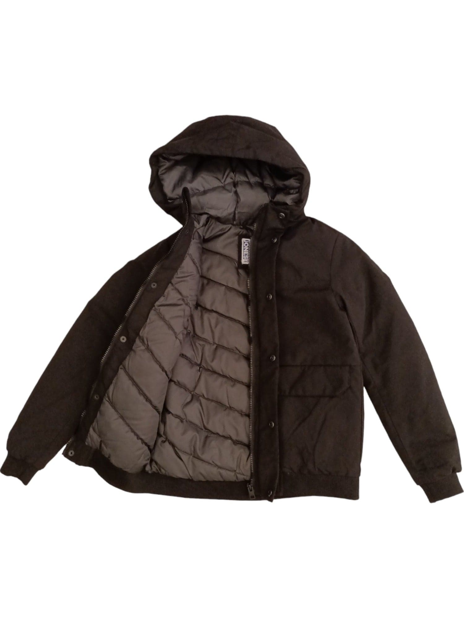 JACK &amp; JONES Jack &amp; Jones - Bomber Nero C/cappuccio E Tasche Laterali 12236552 da bambino in Giacche Drestige - Casamassima, commercioVirtuoso.it