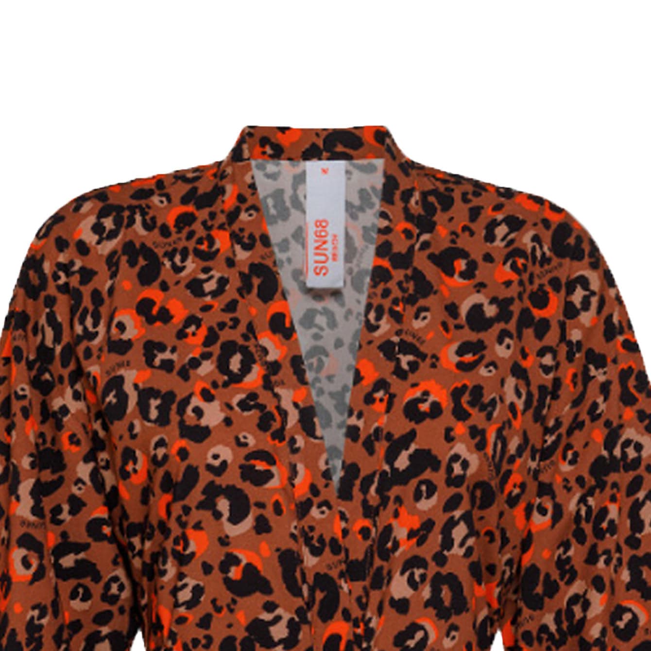 SUN68 BEACH Sun68 Beach - Kimono Beach Print 1664 Beige/arancio S33250 da donna in Copricostumi e parei Drestige - Casamassima, commercioVirtuoso.it