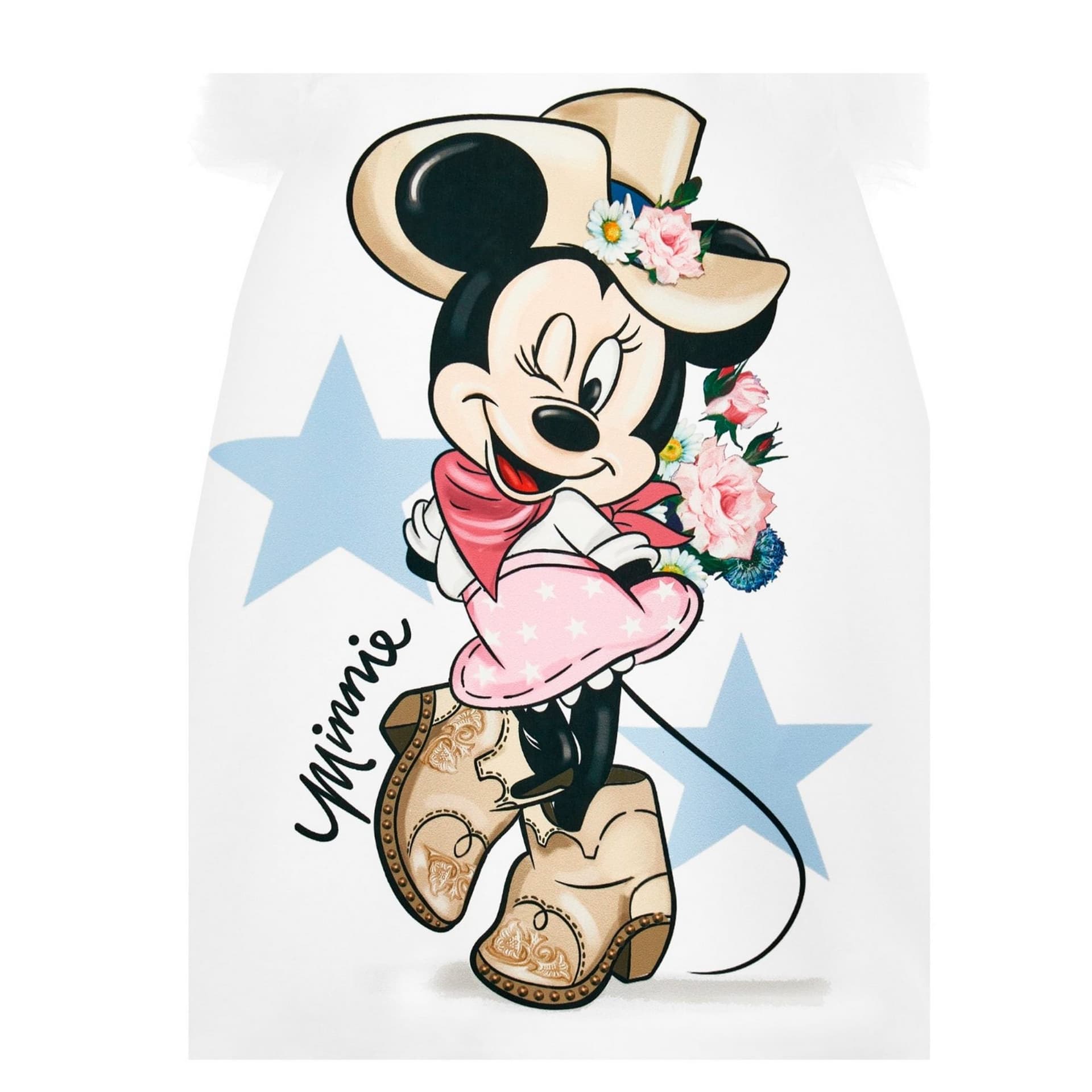 MONNALISA Monnalisa - Abito Bianco Maxistamp/minnie 11C906 3312 da bambino in Bambini Drestige - Casamassima, commercioVirtuoso.it