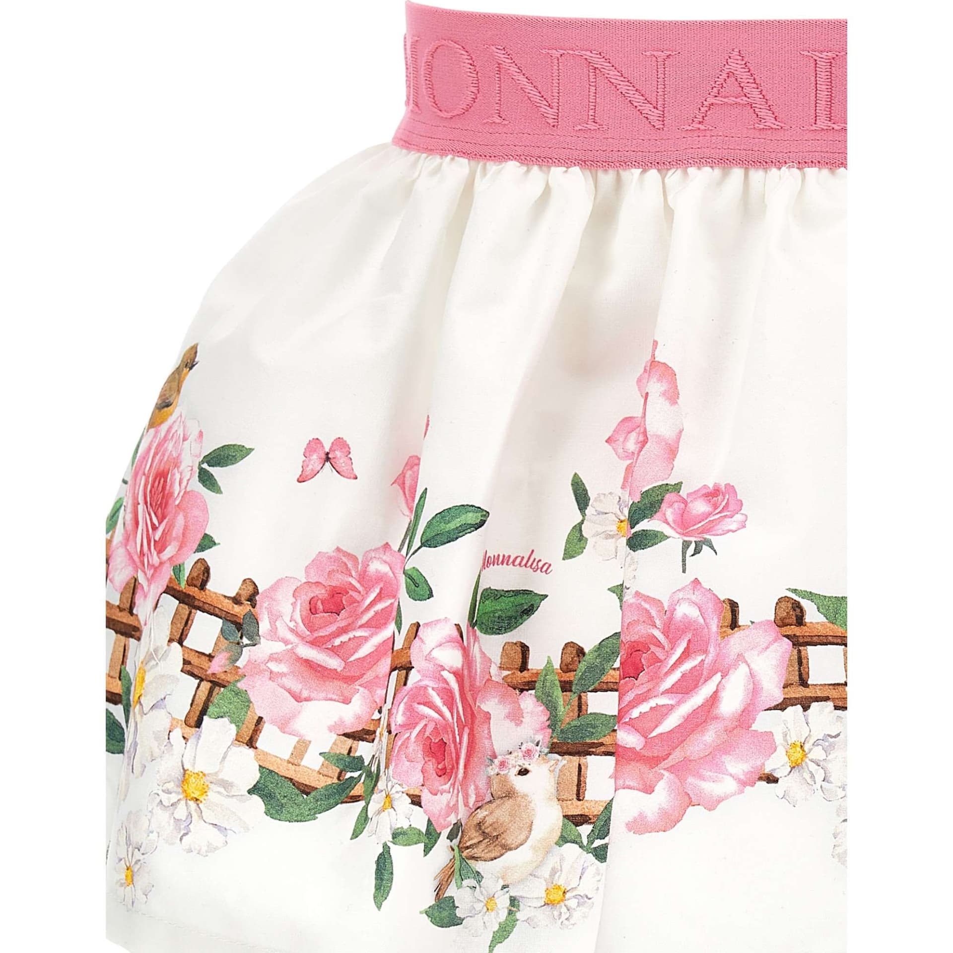 MONNALISA Monnalisa - Gonna Romantic Bianca/rosa Fiori 31C700 3652 da bambino in Gonne e gonne pantalone Drestige - Casamassima, commercioVirtuoso.it