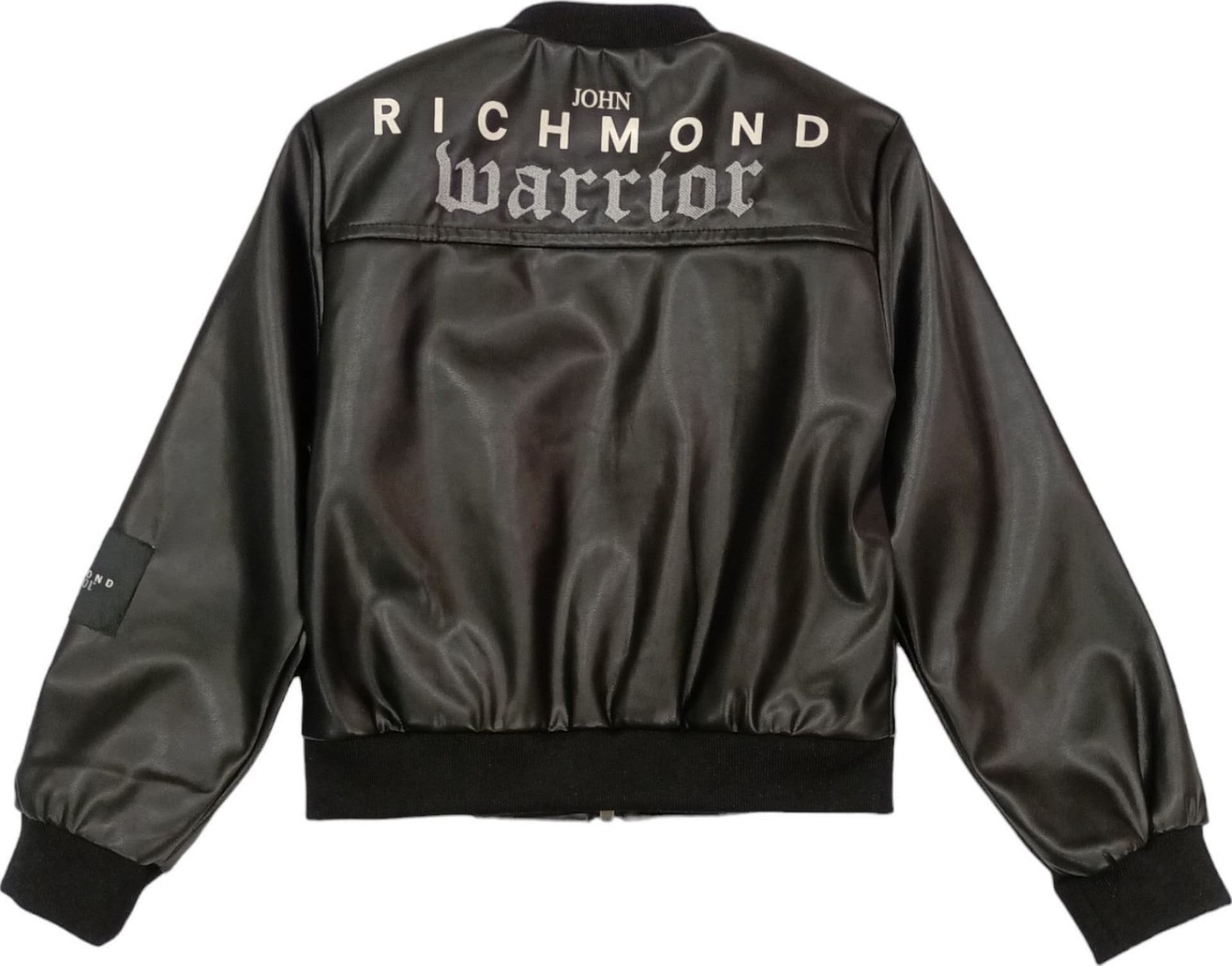 RICHMOND Richmond - Giubbino Bomber Nero Ecopelle RBP24154GBHB da bambino in Giacche Drestige - Casamassima, commercioVirtuoso.it