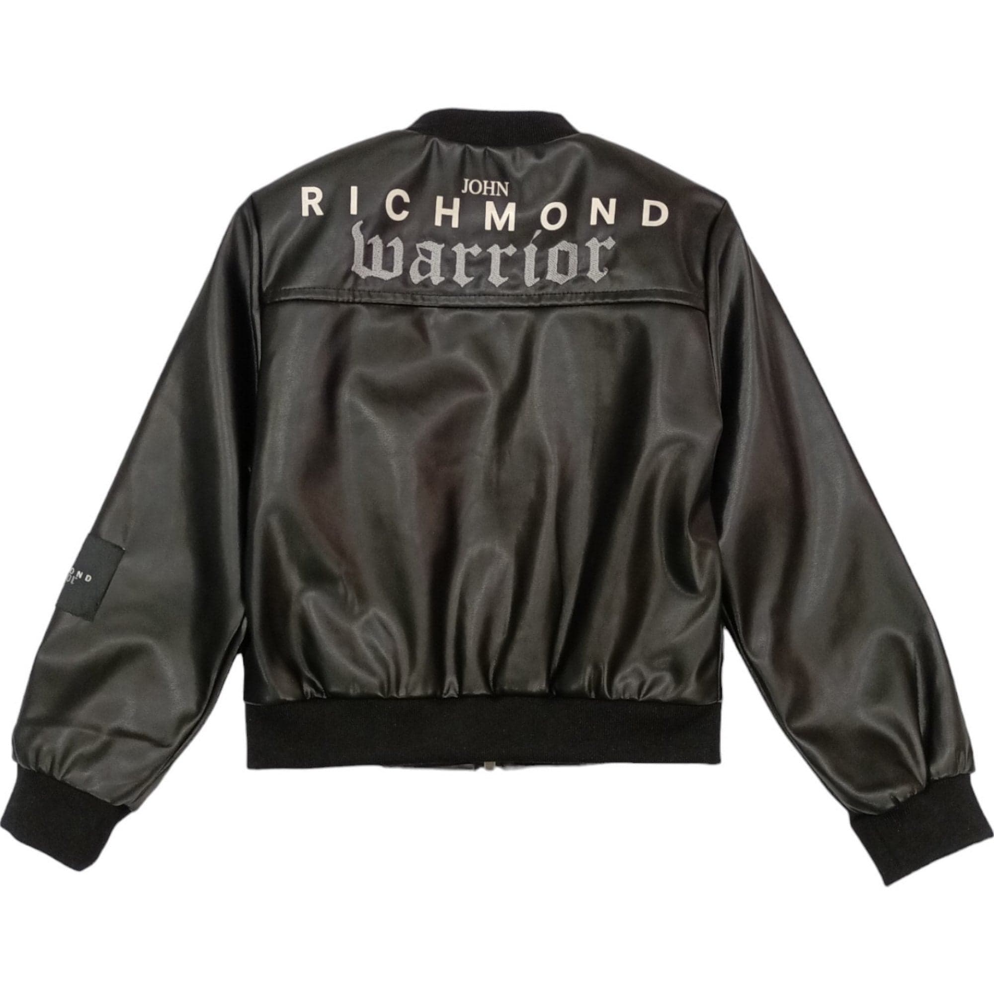 RICHMOND Richmond - Giubbino Bomber Nero Ecopelle RBP24154GBHB da bambino in Giacche Drestige - Casamassima, commercioVirtuoso.it