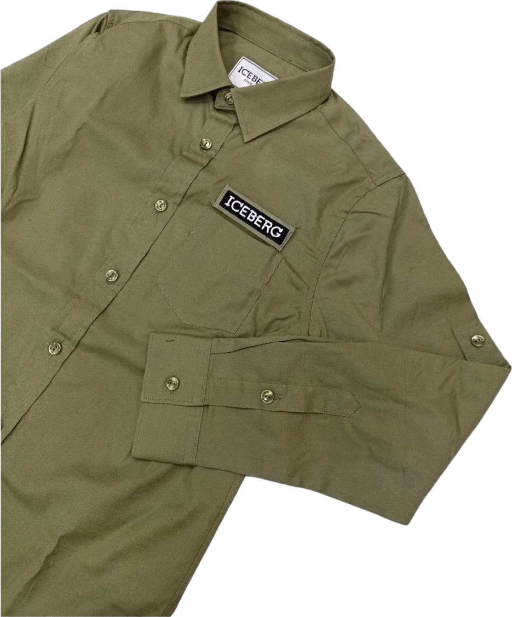 ICEBERG Iceberg - Camicia Verde Militare CMICE4106J da bambino in Camicie Drestige - Casamassima, commercioVirtuoso.it