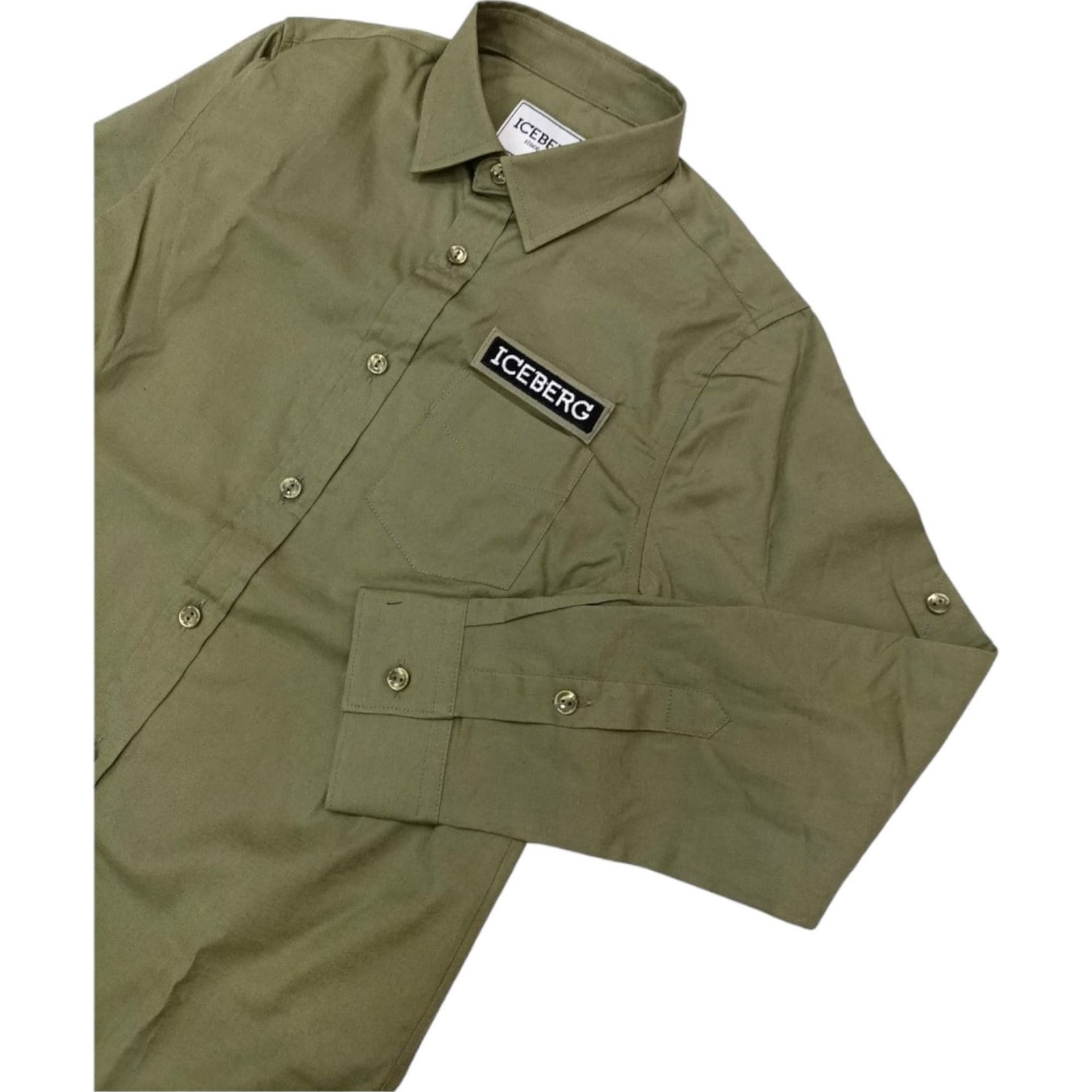 ICEBERG Iceberg - Camicia Verde Militare CMICE4106J da bambino in Camicie Drestige - Casamassima, commercioVirtuoso.it