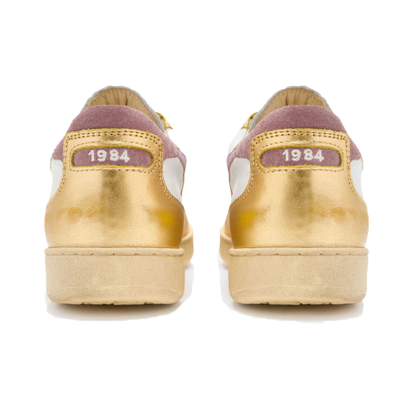 Diadora - Mi Basket Low Metal C5363 Bianco/oro 201.179034 da donna in Sneaker casual Drestige - Casamassima, commercioVirtuoso.it