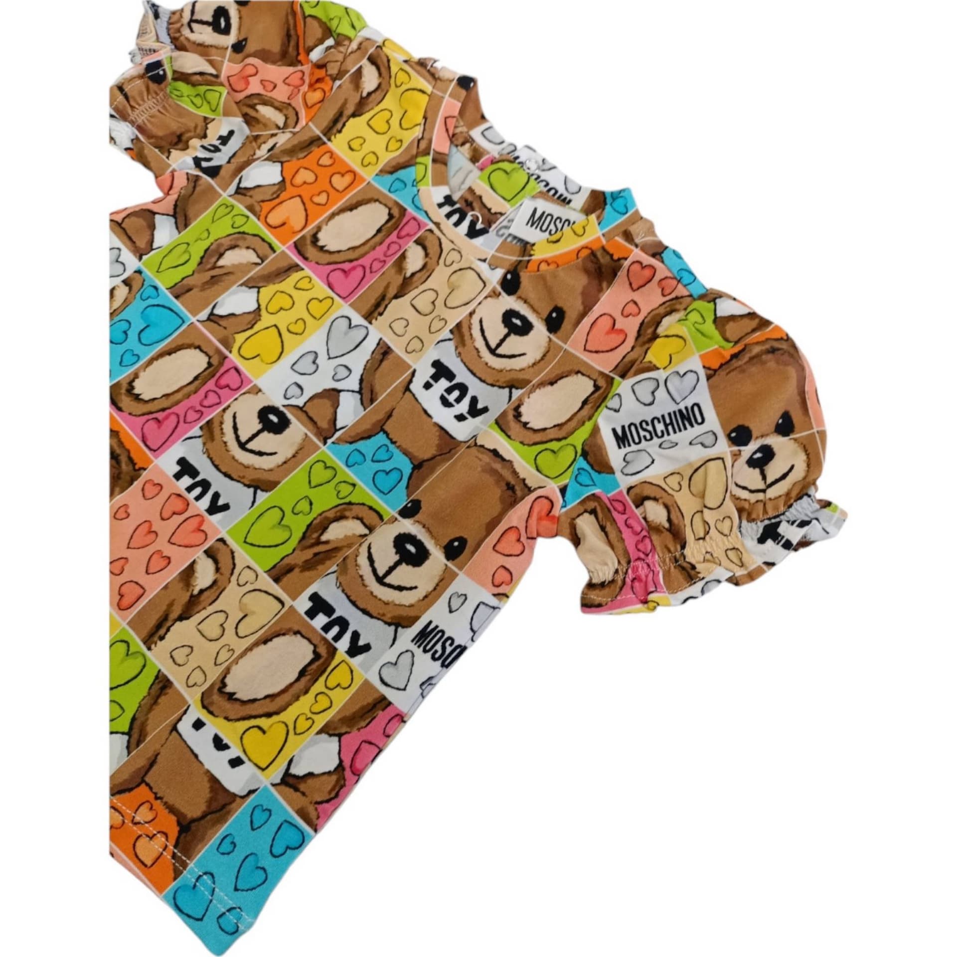 moschino Moschino - Blusa+shorts 40168 Blue MDG015L0E22 da bambino in T-shirt Drestige - Casamassima, commercioVirtuoso.it