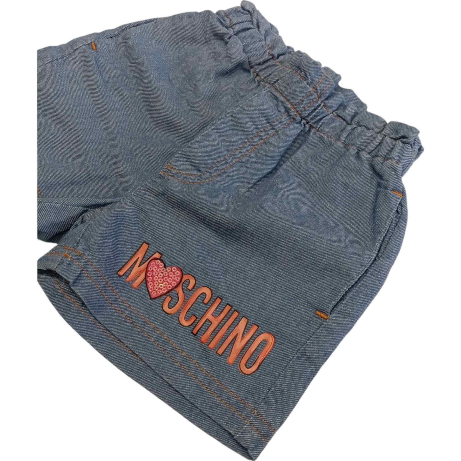 moschino Moschino - Blusa+shorts 40168 Blue MDG015L0E22 da bambino in T-shirt Drestige - Casamassima, commercioVirtuoso.it