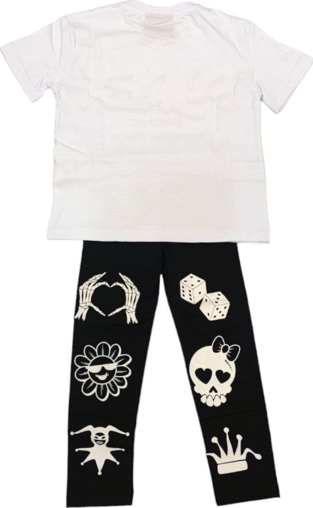 PYREX Pyrex - T-shirt+leggings Bianco/rosa S4PYBGTL199 da bambino in T-shirt Drestige - Casamassima, commercioVirtuoso.it