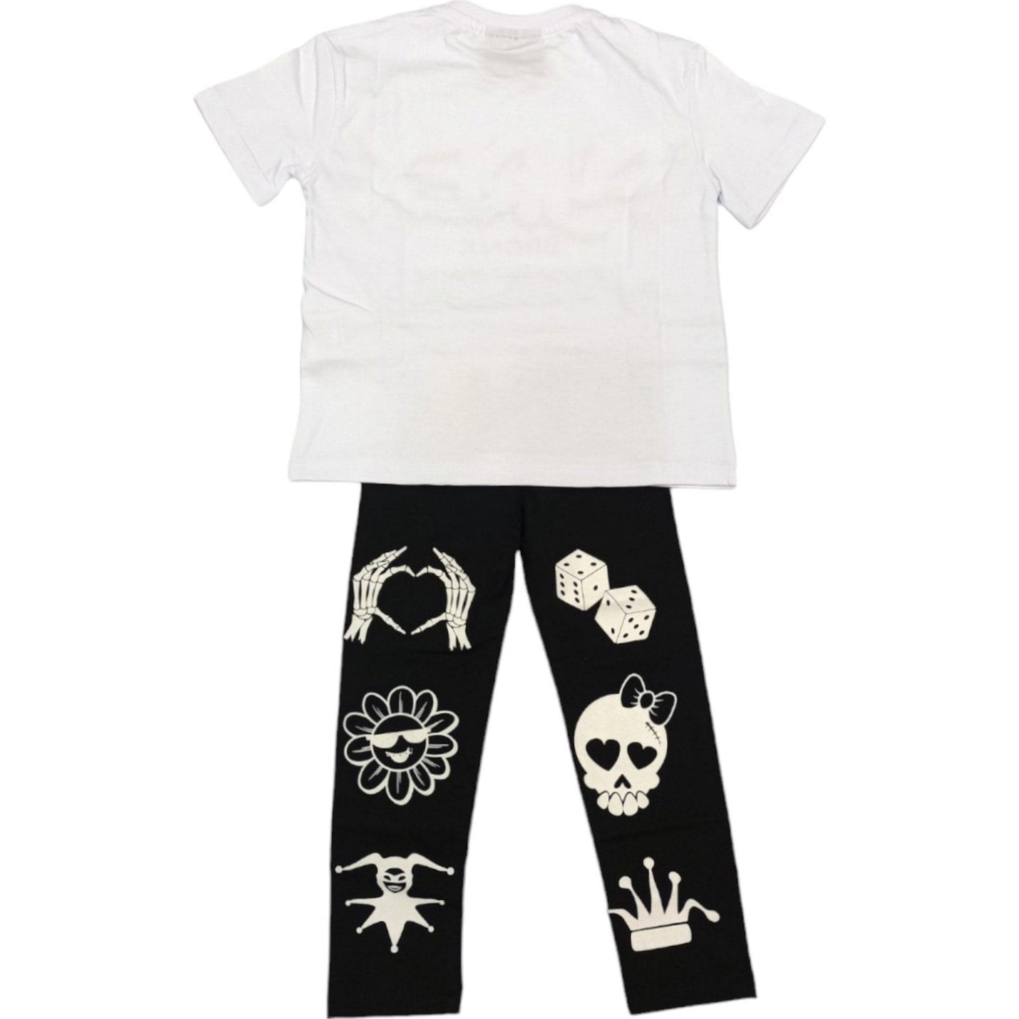 PYREX Pyrex - T-shirt+leggings Bianco/rosa S4PYBGTL199 da bambino in T-shirt Drestige - Casamassima, commercioVirtuoso.it