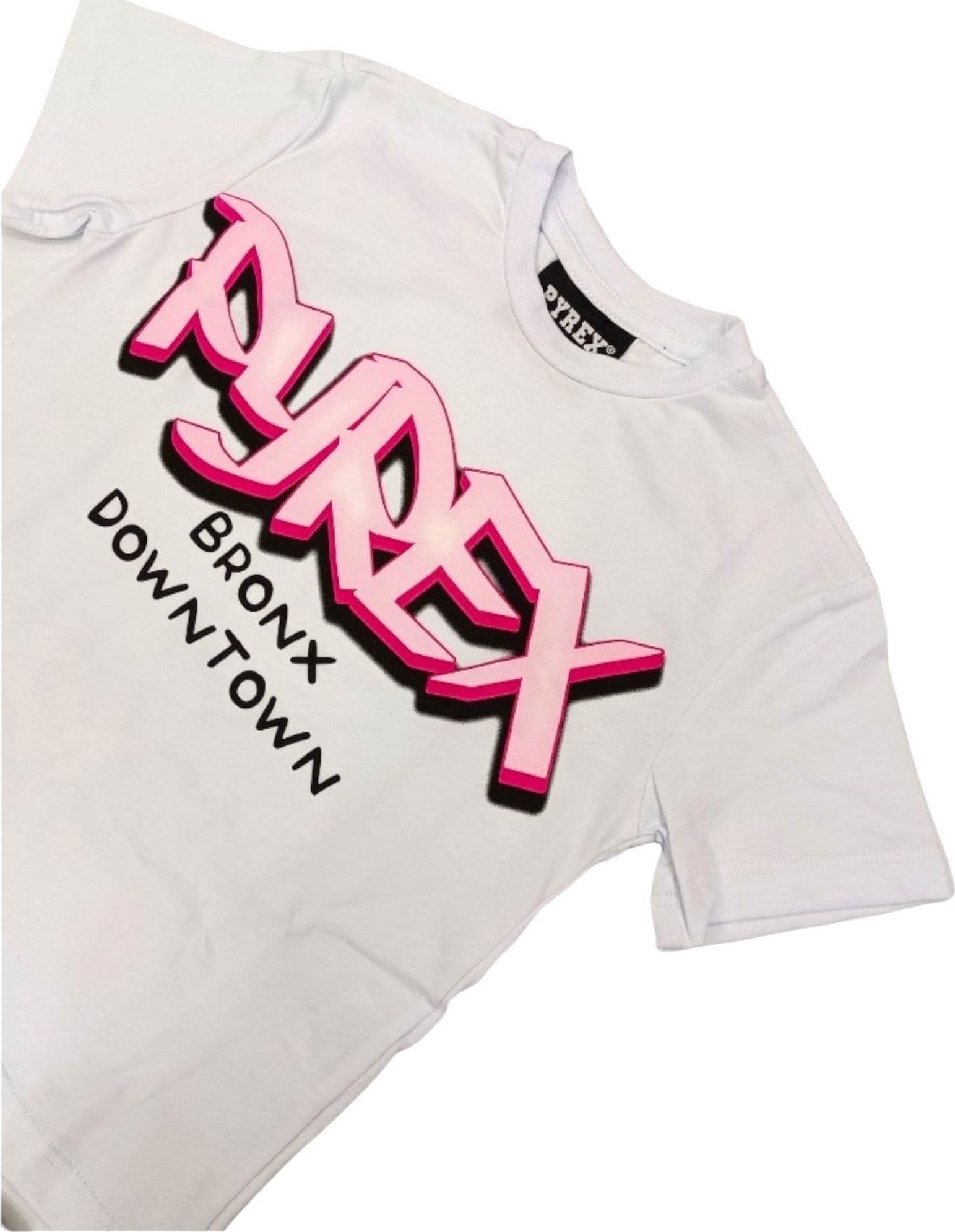 PYREX Pyrex - T-shirt+leggings Bianco/rosa S4PYBGTL199 da bambino in T-shirt Drestige - Casamassima, commercioVirtuoso.it