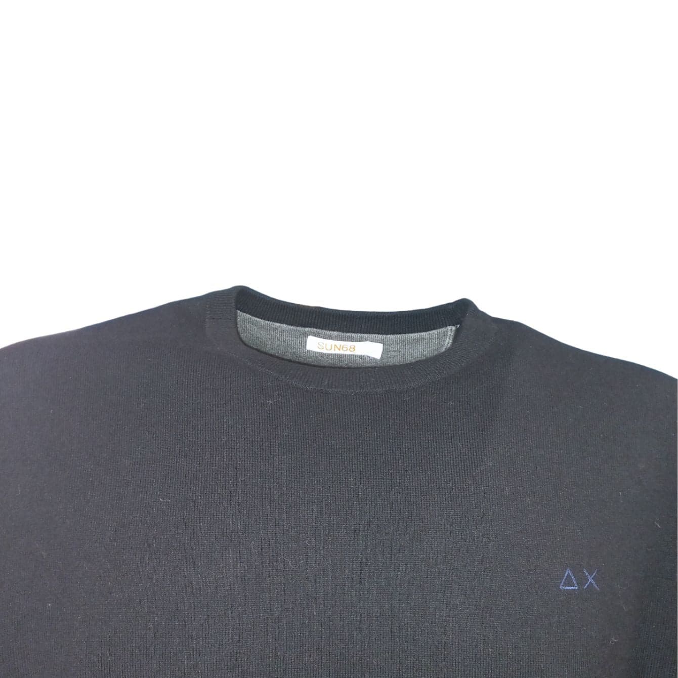 SUN68 Sun68 - Maglione Nero Elbow Contrast K43110 da uomo in Maglioni Drestige - Casamassima, commercioVirtuoso.it