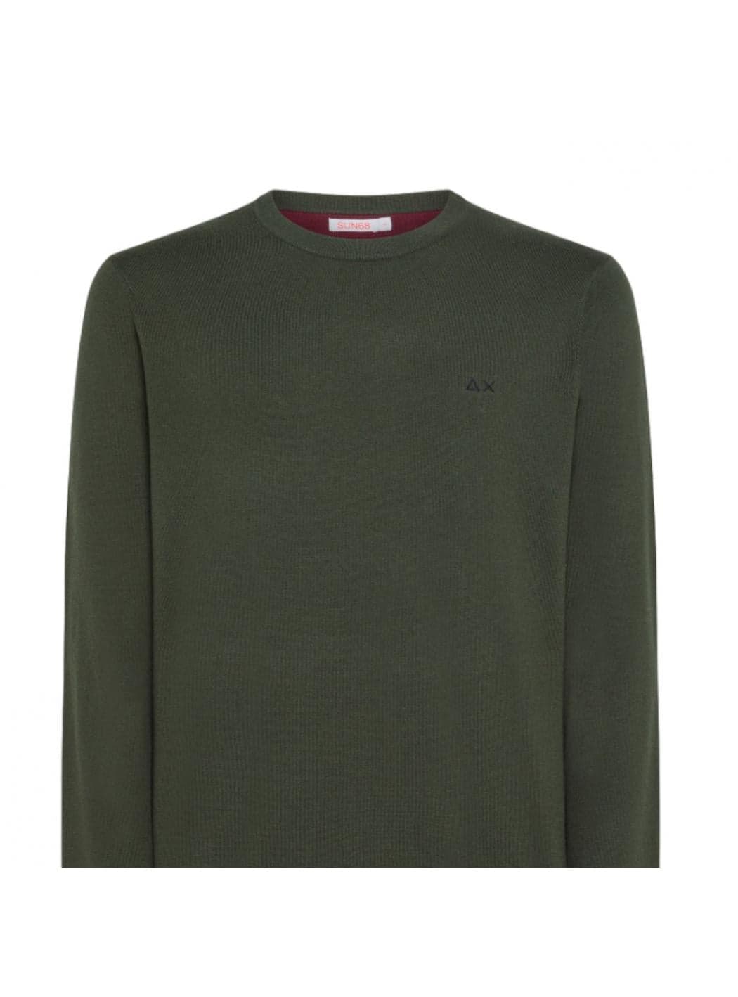 SUN68 Sun68 - Maglione Militare Elbow Contrast K43110 da uomo in Maglioni Drestige - Casamassima, commercioVirtuoso.it