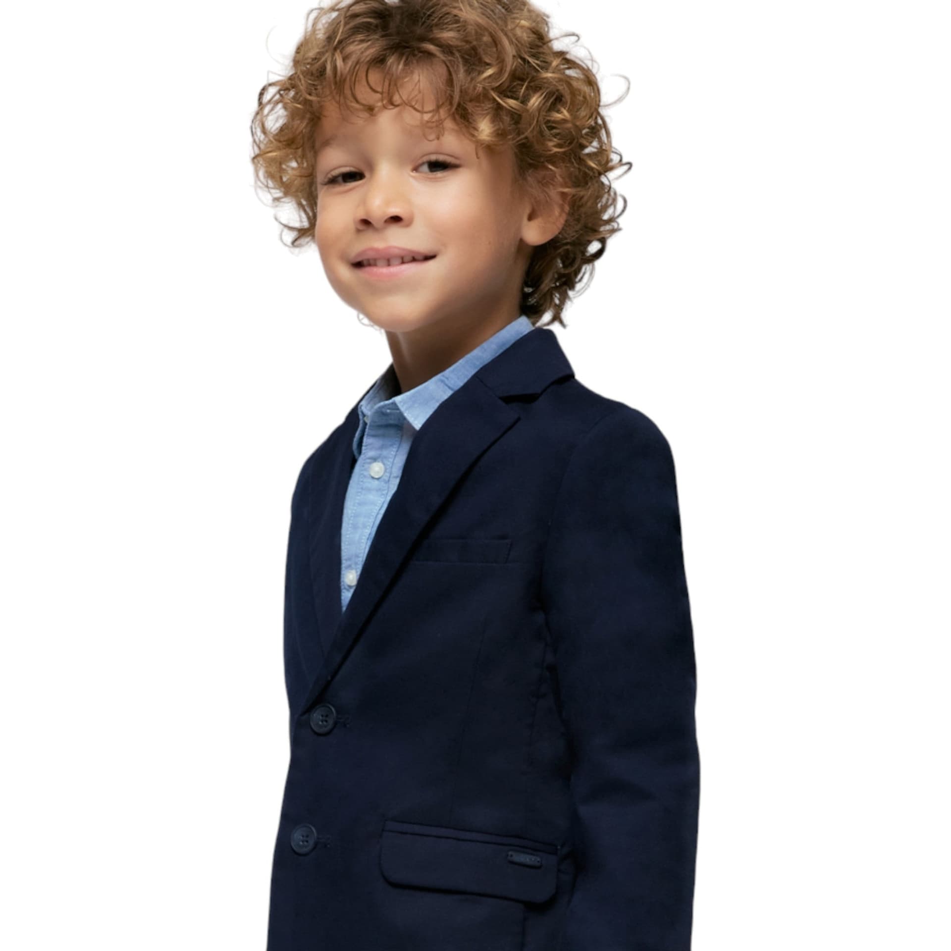 MAYORAL Mayoral - Giacca Blu 077 In Lino 3486 da bambino in Giacche Drestige - Casamassima, commercioVirtuoso.it