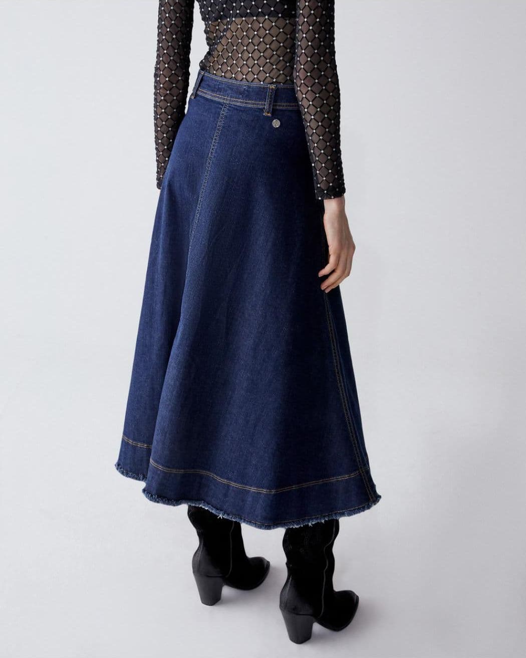 SHAFT Shaft - Gonna Jeans Lesley Stretch Used BI1DN6D2724 da donna in Bottoni Drestige - Casamassima, commercioVirtuoso.it