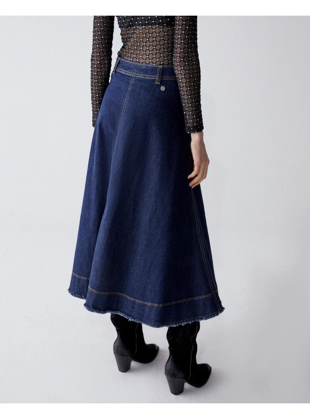SHAFT Shaft - Gonna Jeans Lesley Stretch Used BI1DN6D2724 da donna in Bottoni Drestige - Casamassima, commercioVirtuoso.it