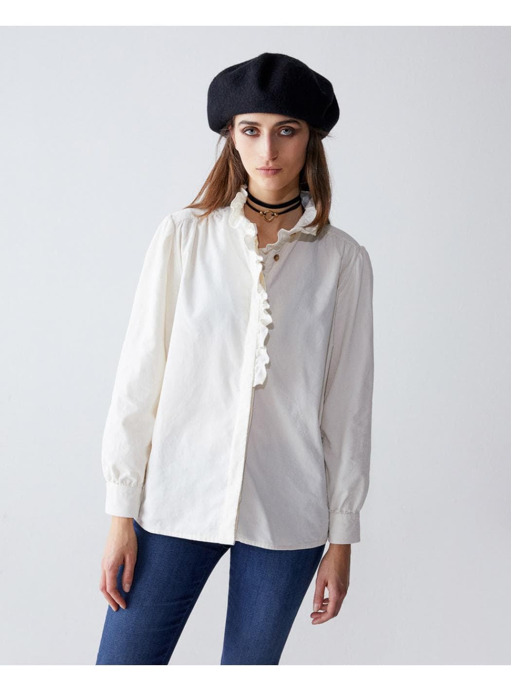 SHAFT Shaft - Camicia Velvet Gerry Panna BI1D9JT9800 da donna in Giacche Drestige - Casamassima, commercioVirtuoso.it