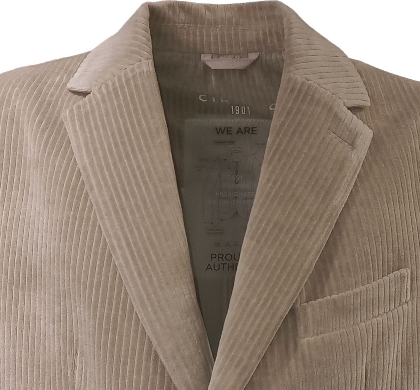 Circolo 1901 - Giacca Corduroy Grigio Chiaro CN4040 da uomo in Blazer Drestige - Casamassima, commercioVirtuoso.it