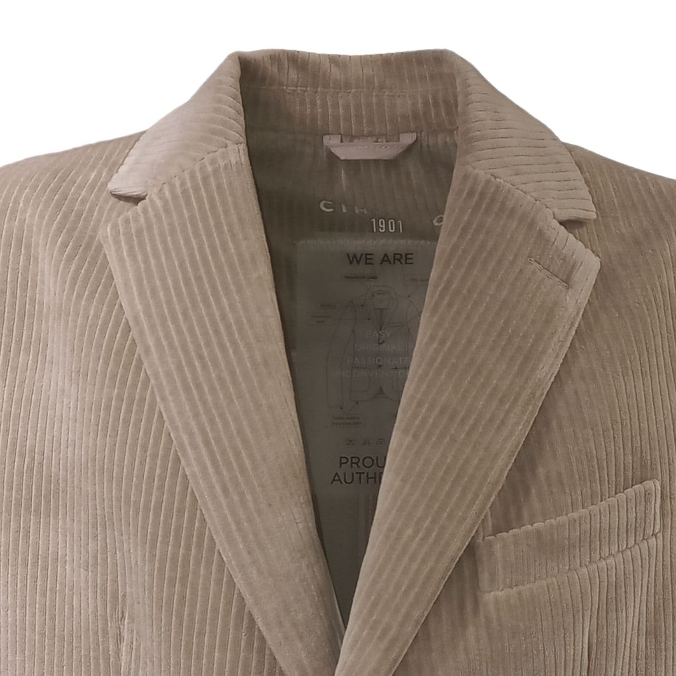 Circolo 1901 - Giacca Corduroy Grigio Chiaro CN4040 da uomo in Blazer Drestige - Casamassima, commercioVirtuoso.it