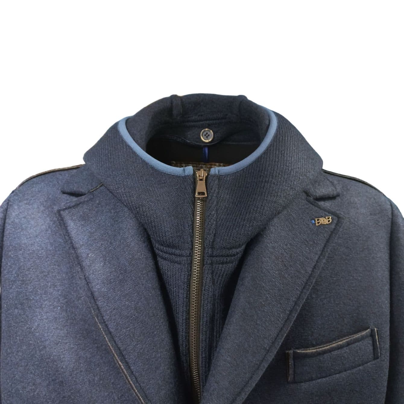 BOB Bob - Cappotto Monopetto Con Cappuccio Grigio A24ANDY164 da uomo in Cappotti Drestige - Casamassima, commercioVirtuoso.it