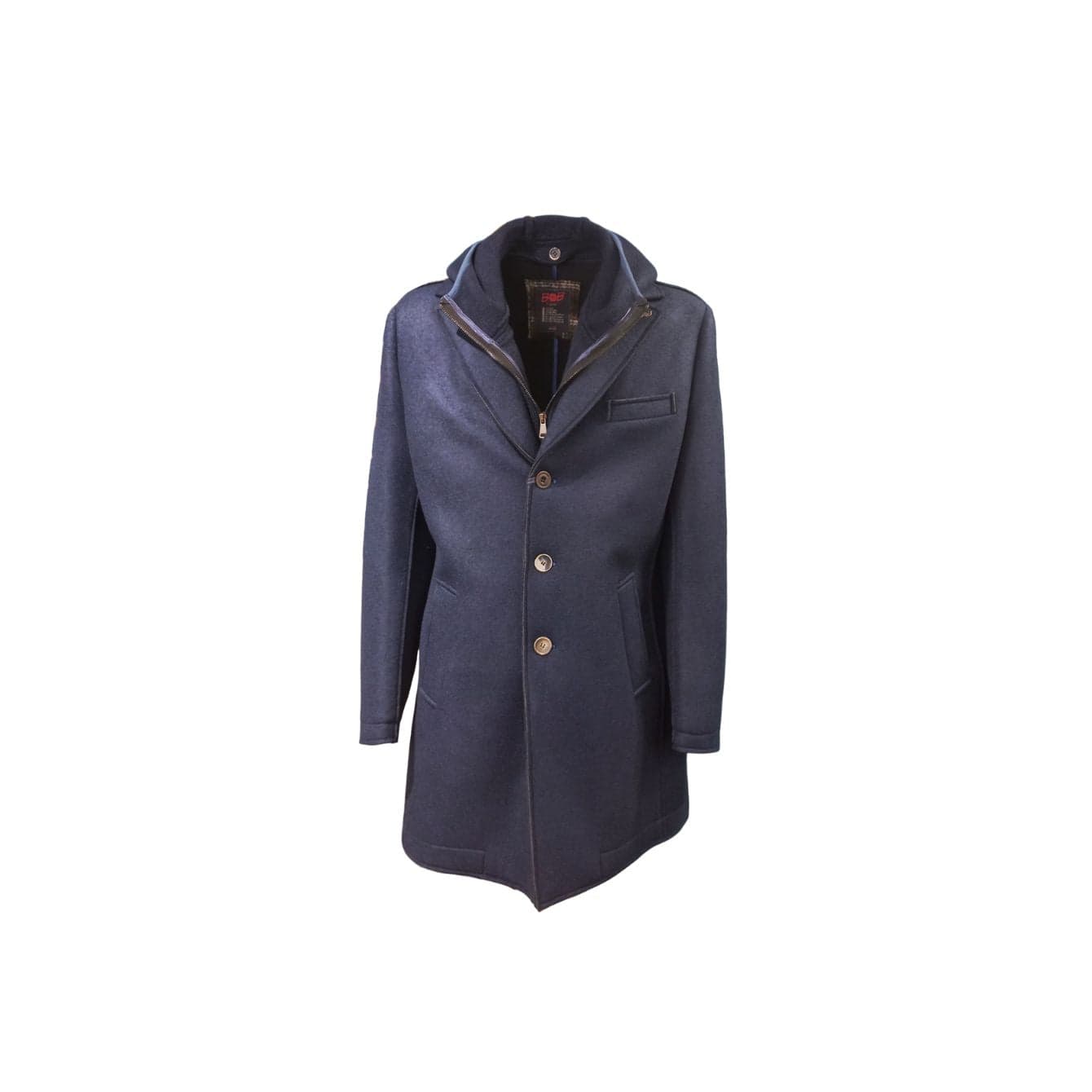 BOB Bob - Cappotto Monopetto Con Cappuccio Grigio A24ANDY164 da uomo in Cappotti Drestige - Casamassima, commercioVirtuoso.it