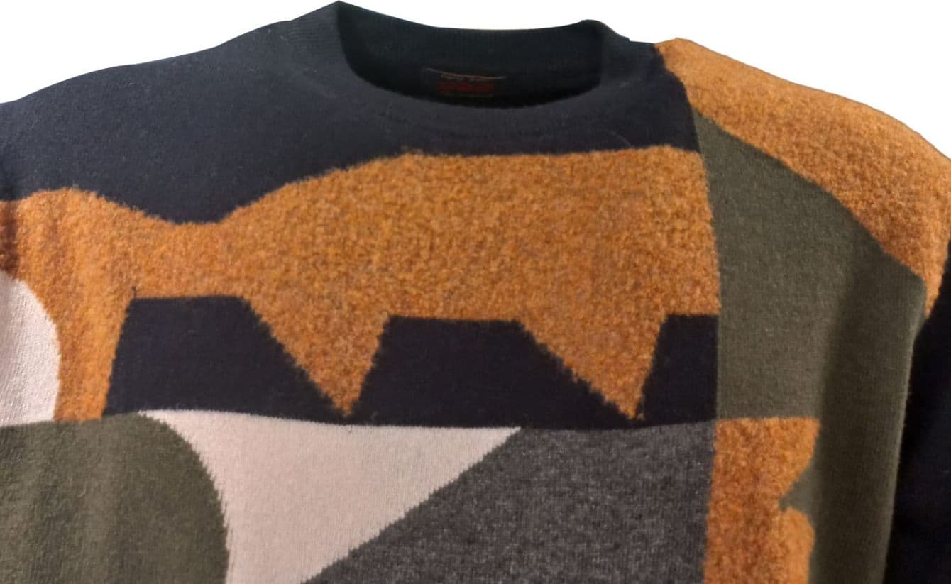BOB Bob - Maglia Girocollo Lana Fantasia A24DORT/G da uomo in Maglioni Drestige - Casamassima, commercioVirtuoso.it