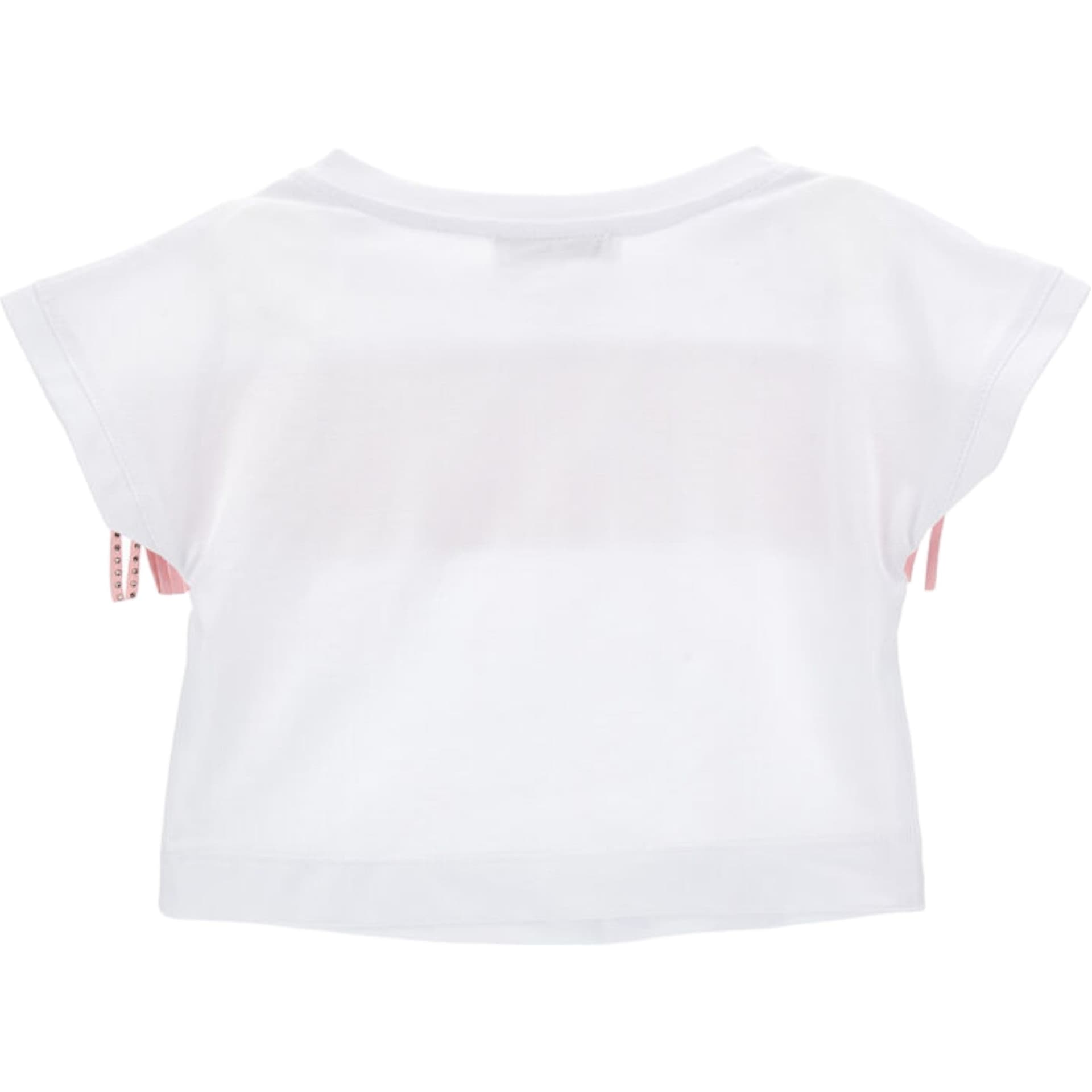 MONNALISA Monnalisa - T-shirt Frange Bia/rosa 11C604 3206 da bambino in T-shirt Drestige - Casamassima, commercioVirtuoso.it