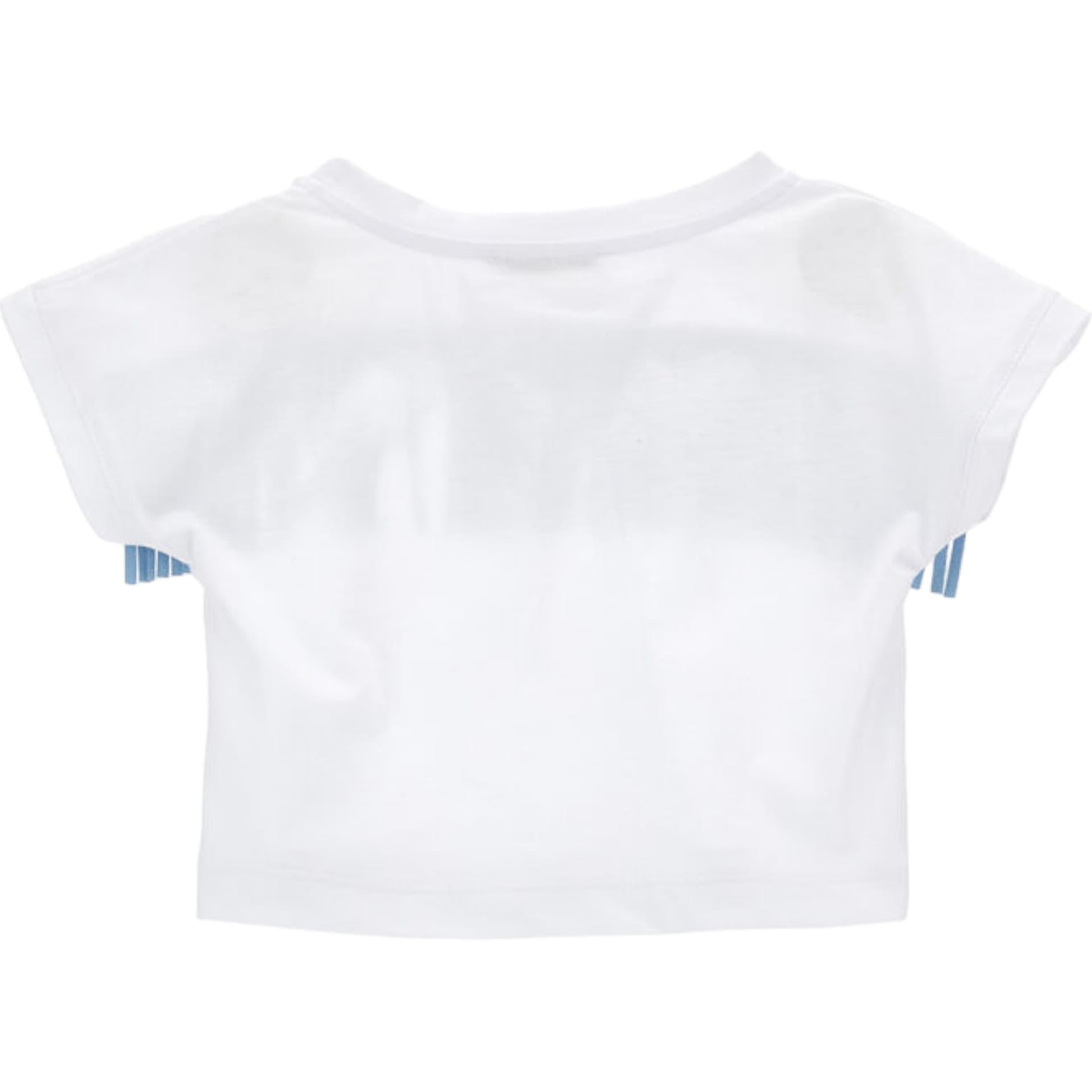 MONNALISA Monnalisa - T-shirt Frange Bia/celeste 9958 11C604 3206 da bambino in T-shirt Drestige - Casamassima, commercioVirtuoso.it