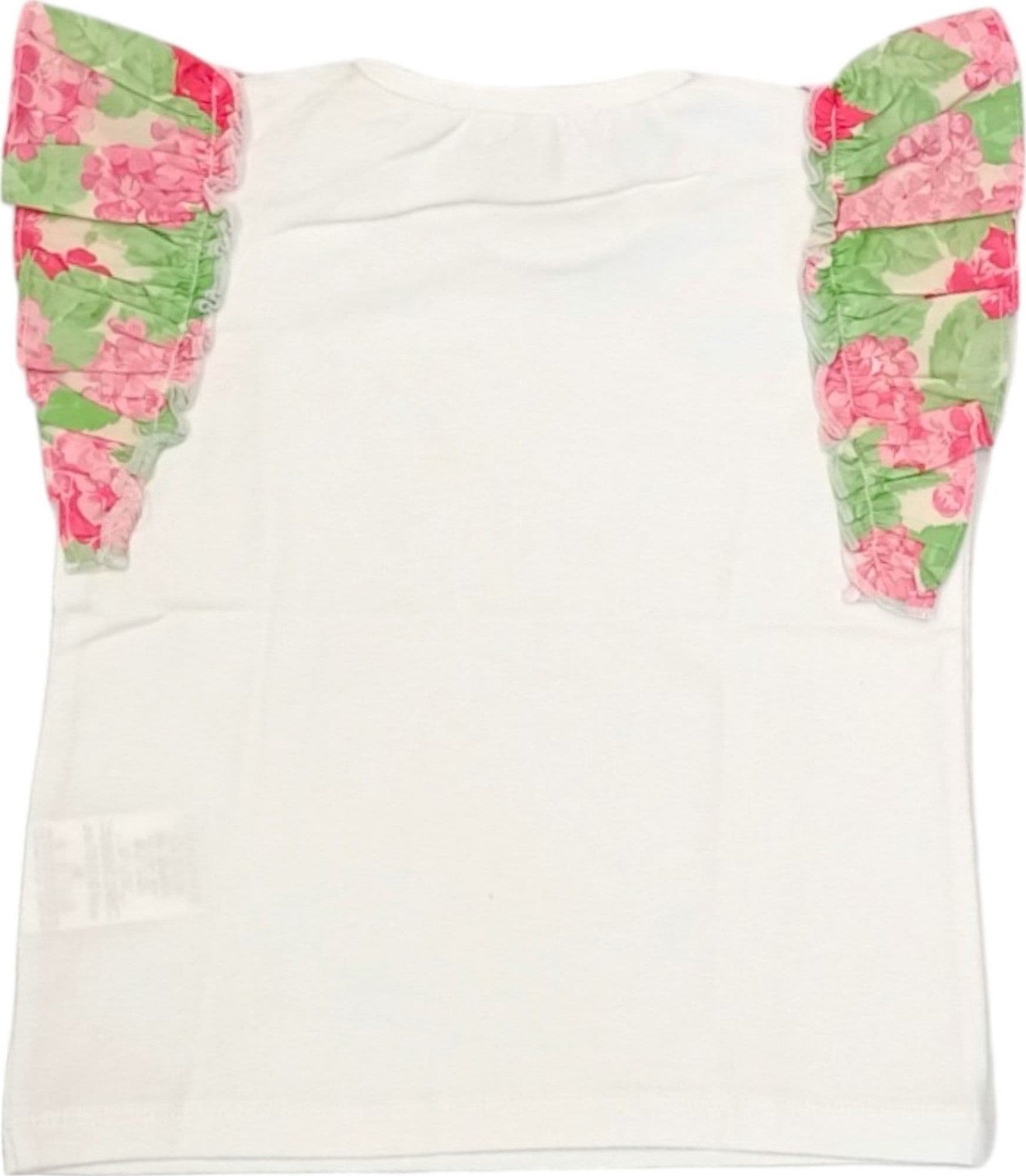 NANAN Nanan - T-shirt Bianca Flowers E24481 da bambino in T-shirt Drestige - Casamassima, commercioVirtuoso.it