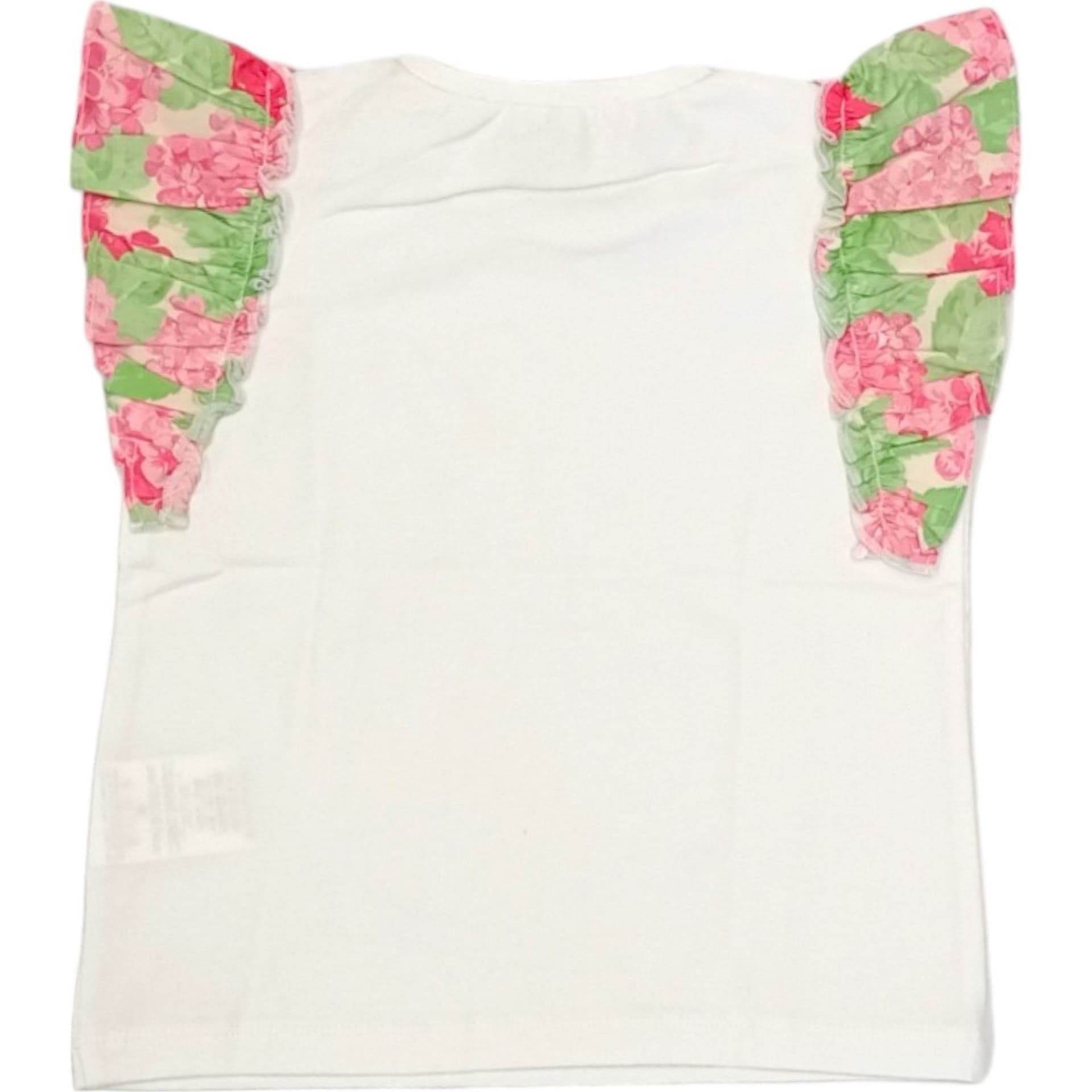 NANAN Nanan - T-shirt Bianca Flowers E24481 da bambino in T-shirt Drestige - Casamassima, commercioVirtuoso.it