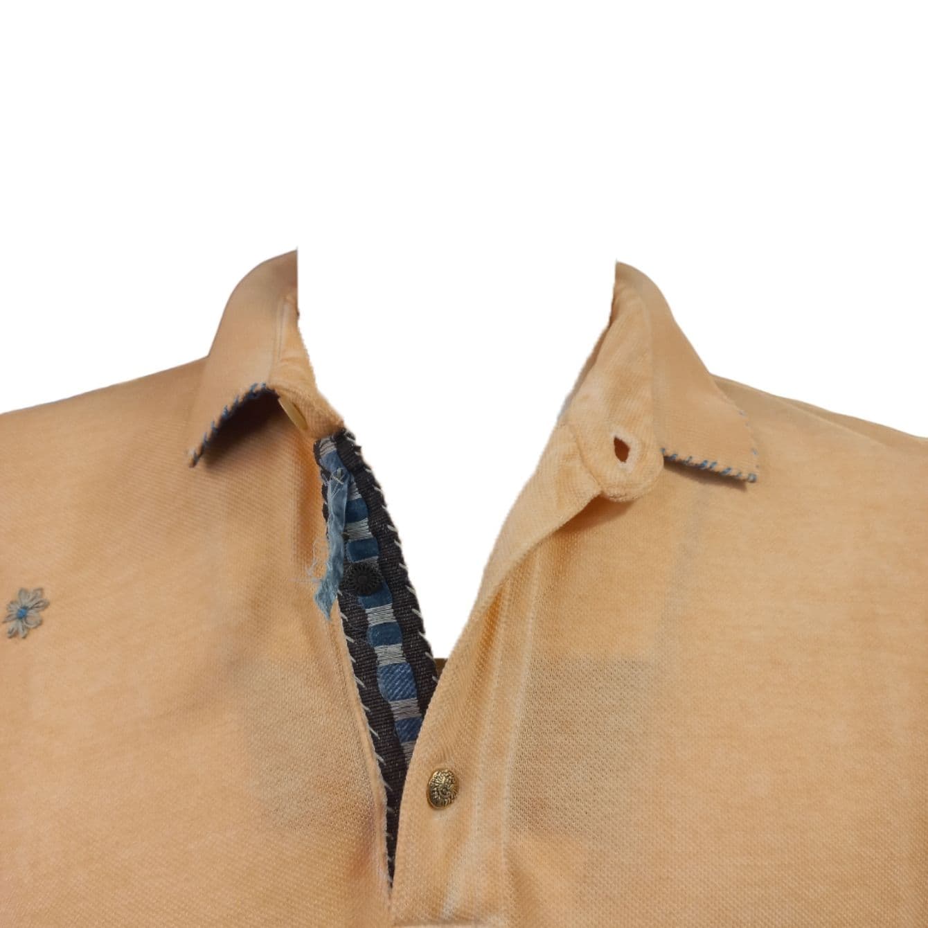 BOB Bob - Polo Piquet Ricamata Albicocca R00381 da uomo in Polo Drestige - Casamassima, commercioVirtuoso.it
