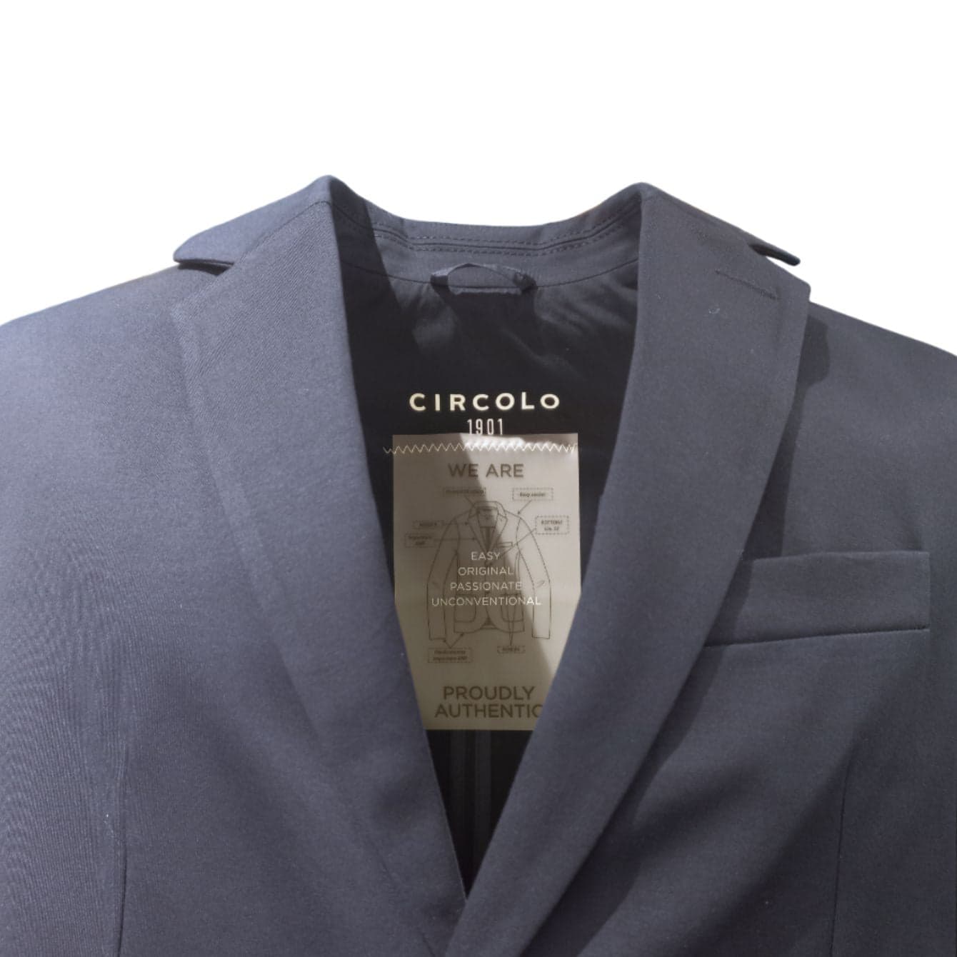 Circolo 1901 - Giacca Jersey Blu Navy CN4238 da uomo in Giacche Drestige - Casamassima, commercioVirtuoso.it