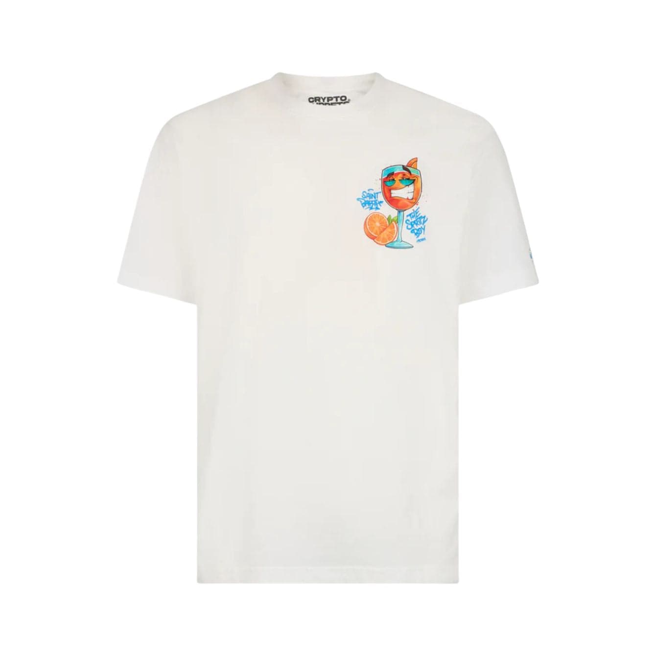 SAINT BARTH Saint Barth - T-shirt Spritz Bianco 03468F da uomo in T-shirt Drestige - Casamassima, commercioVirtuoso.it