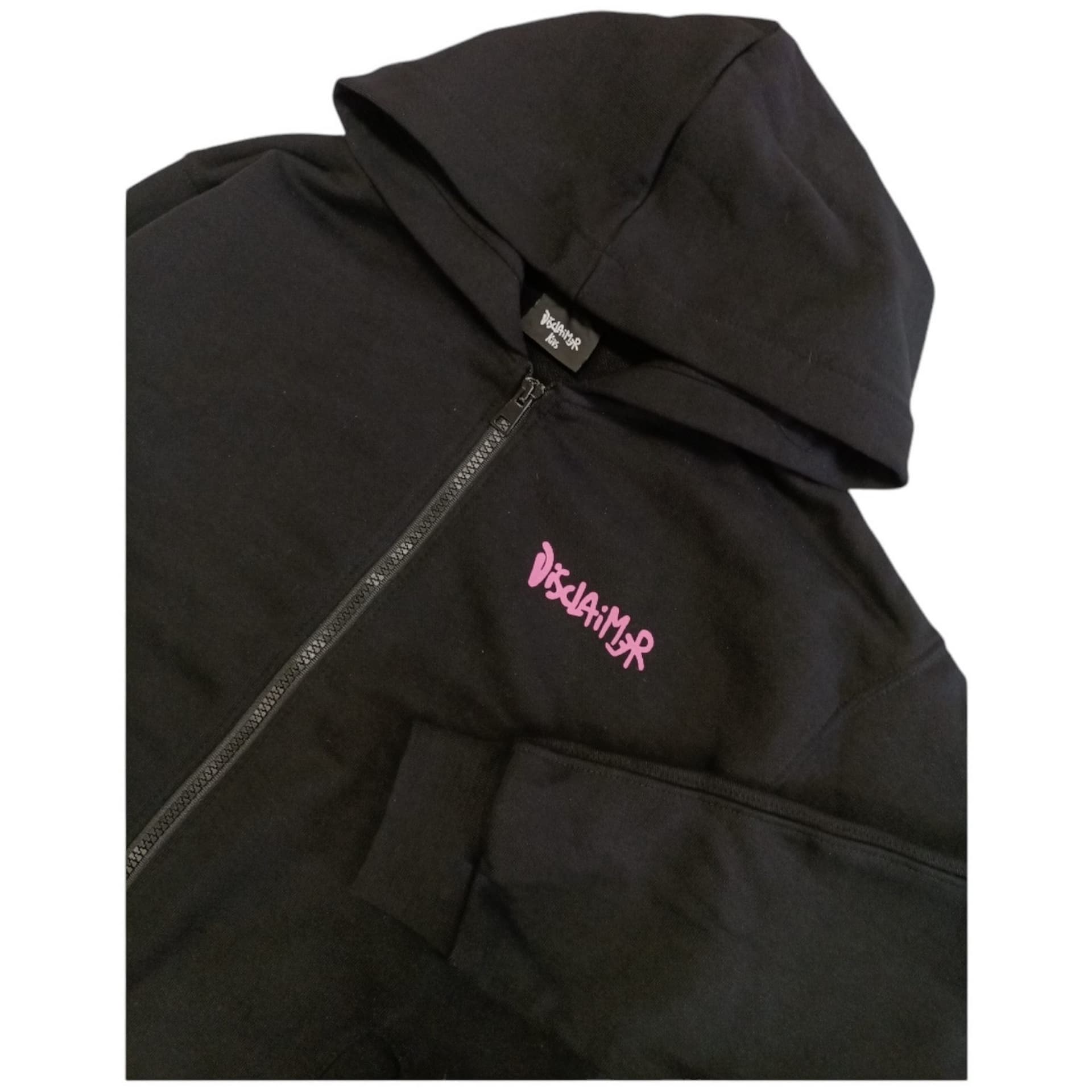 DISCLAIMER Disclaimer - Felpa Zip Nera C/logo Rosa 58312 da bambino in Felpe con cappuccio Drestige - Casamassima, commercioVirtuoso.it